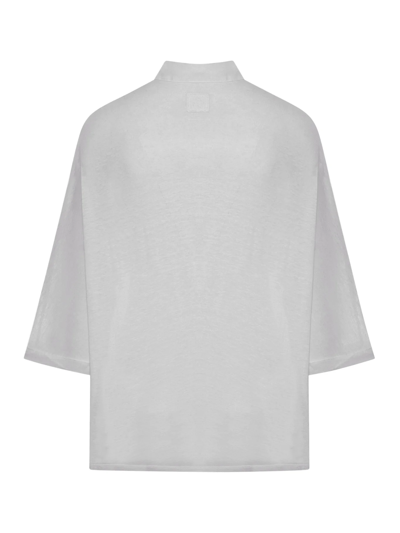 OVERSIZED LINEN SHIRT WITH THREE-QUARTER SLEEVES - Image 2