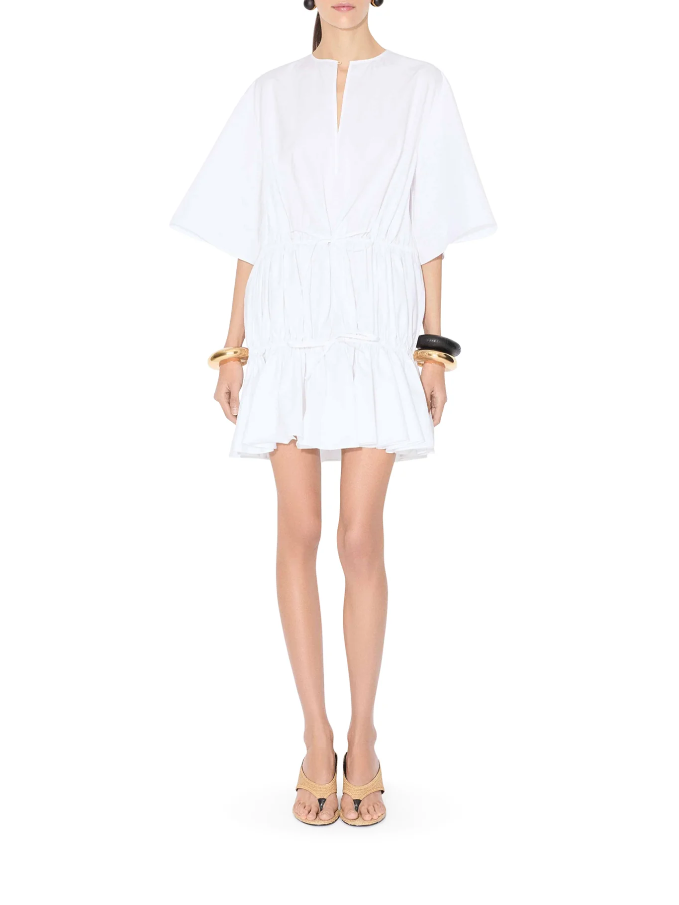 COTTON POPLIN DRESS - Image 2