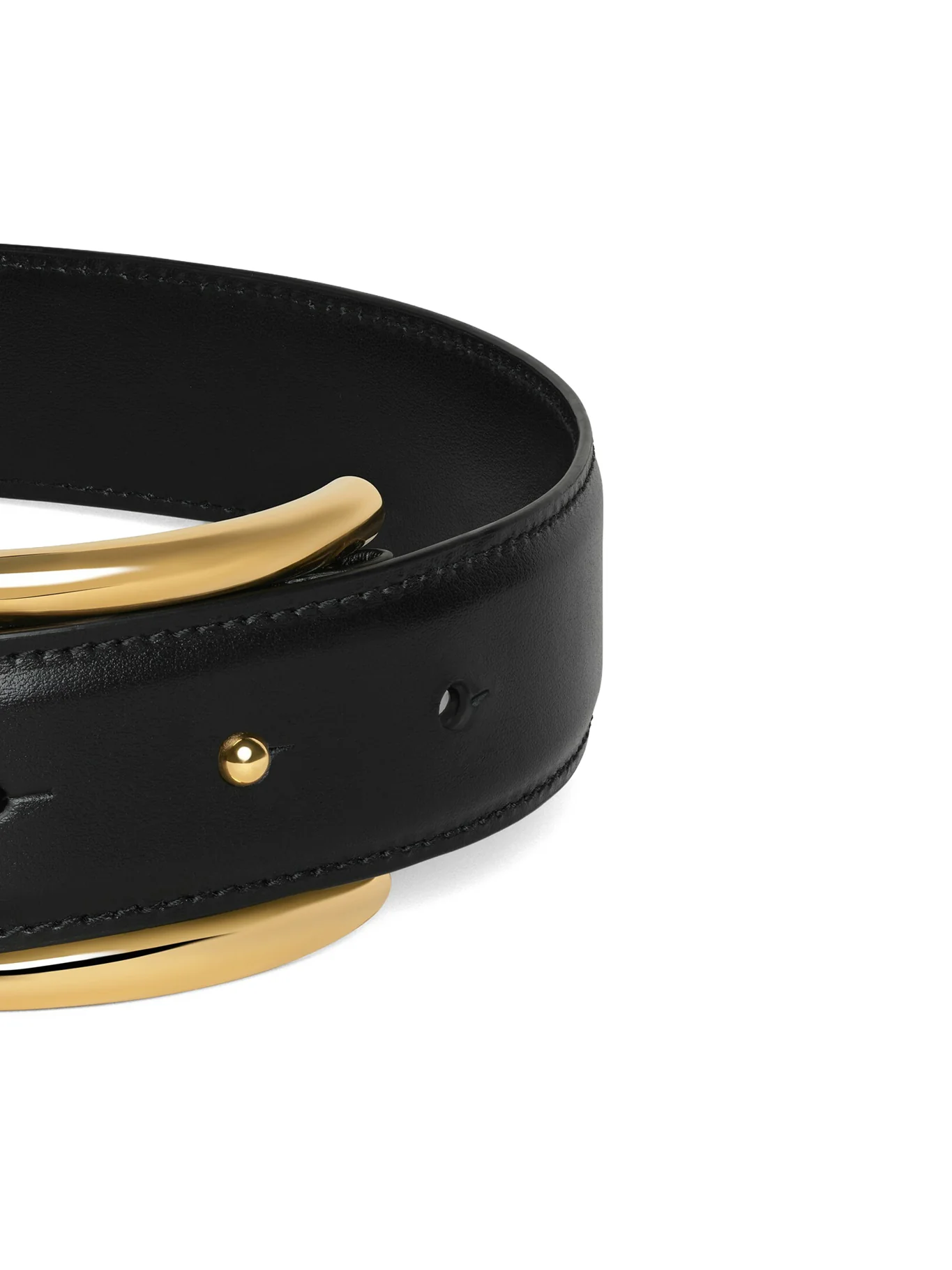 CURVED LEATHER BELT - Image 3