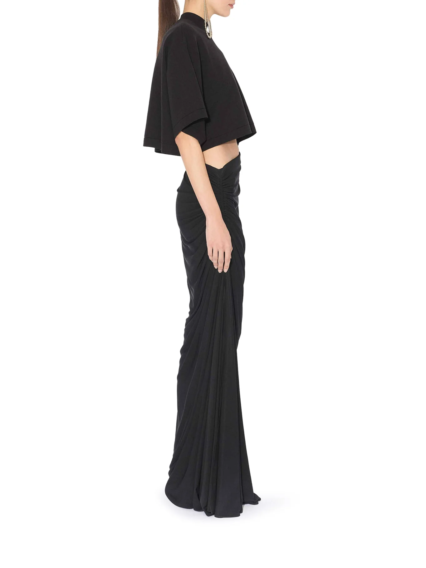 DRAPED JERSEY SKIRT - Image 4