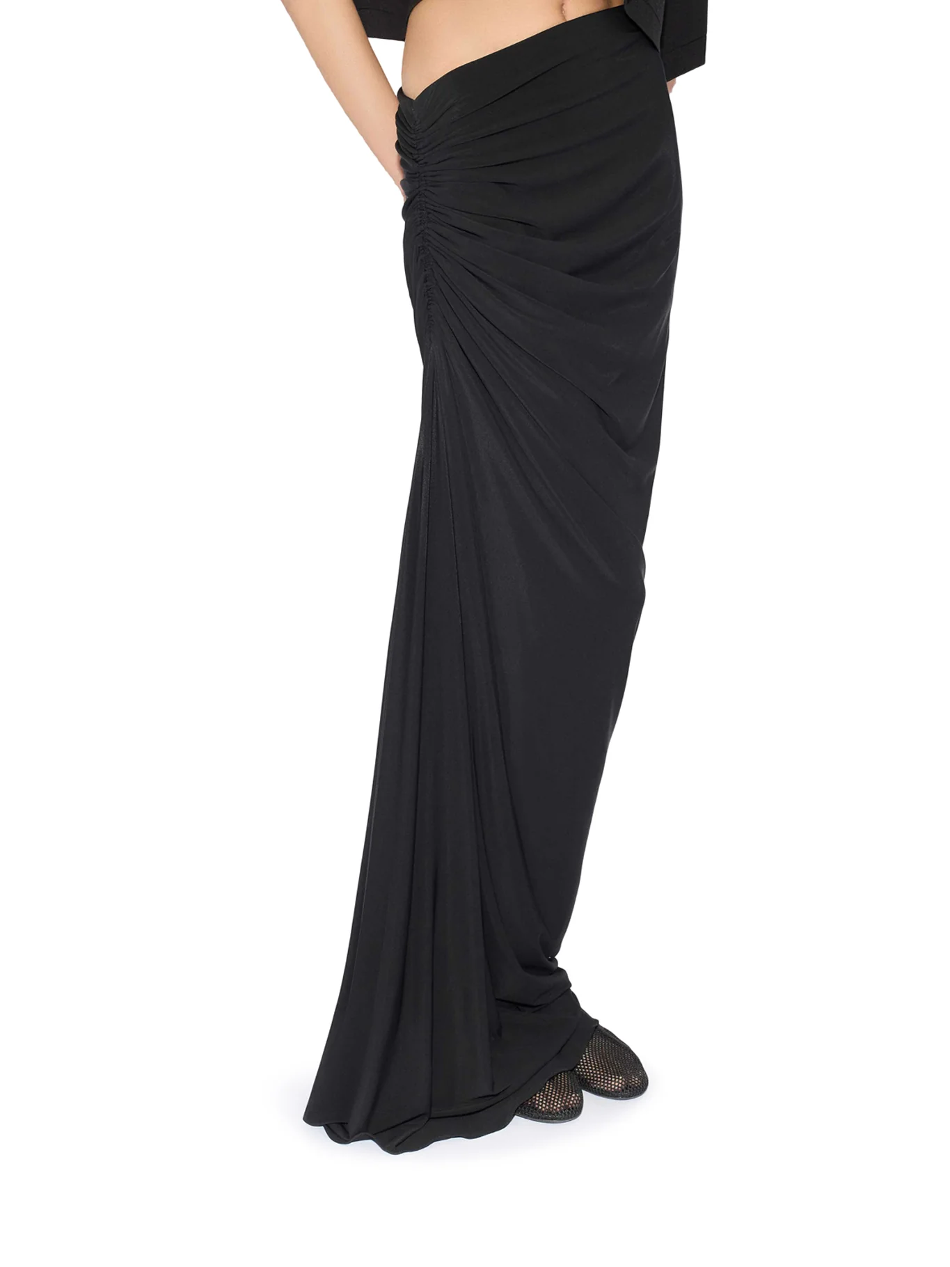 DRAPED JERSEY SKIRT - Image 5