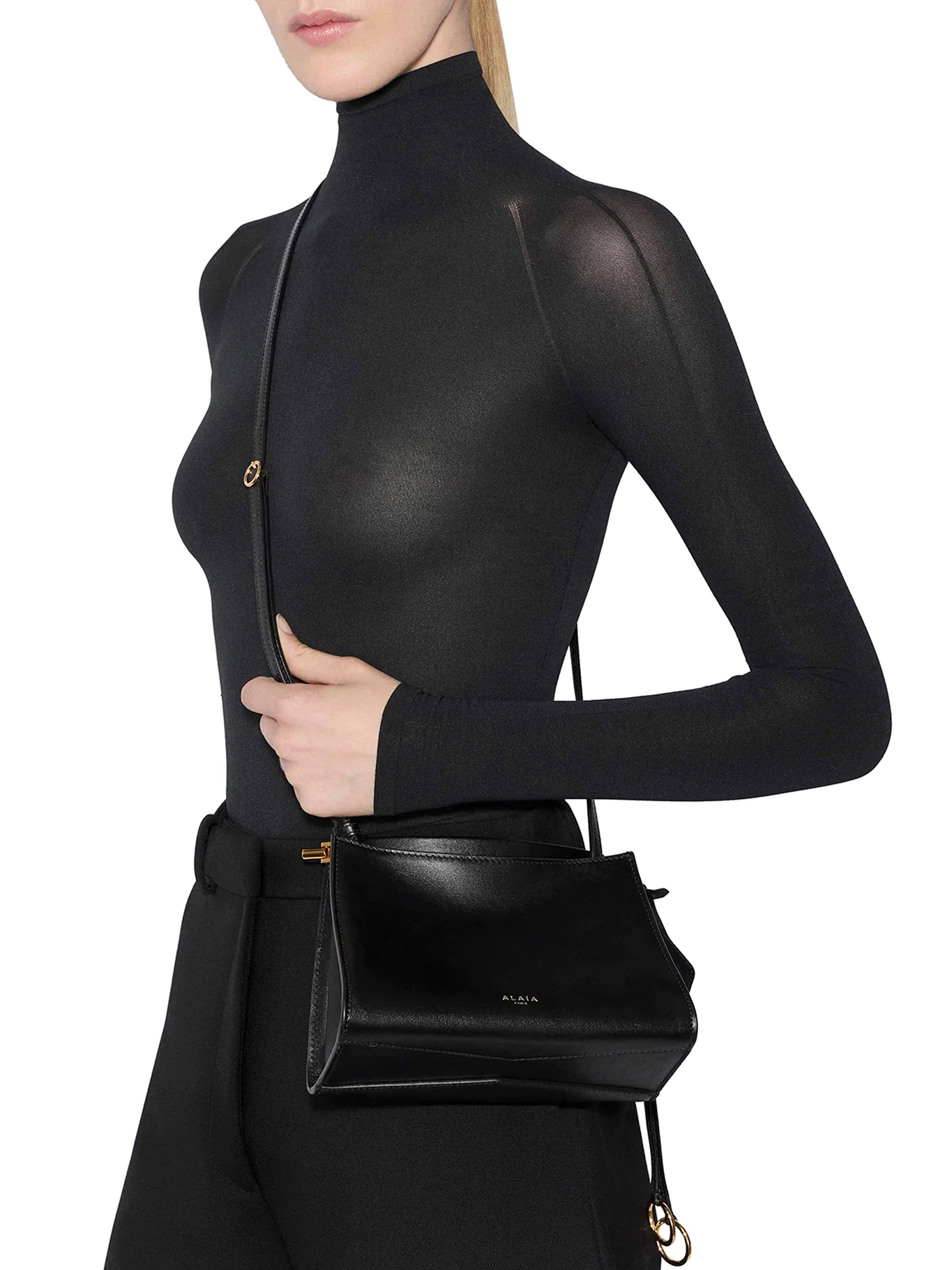 LE CLICK SMALL SQUARE BAG IN CALFSKIN - Image 2
