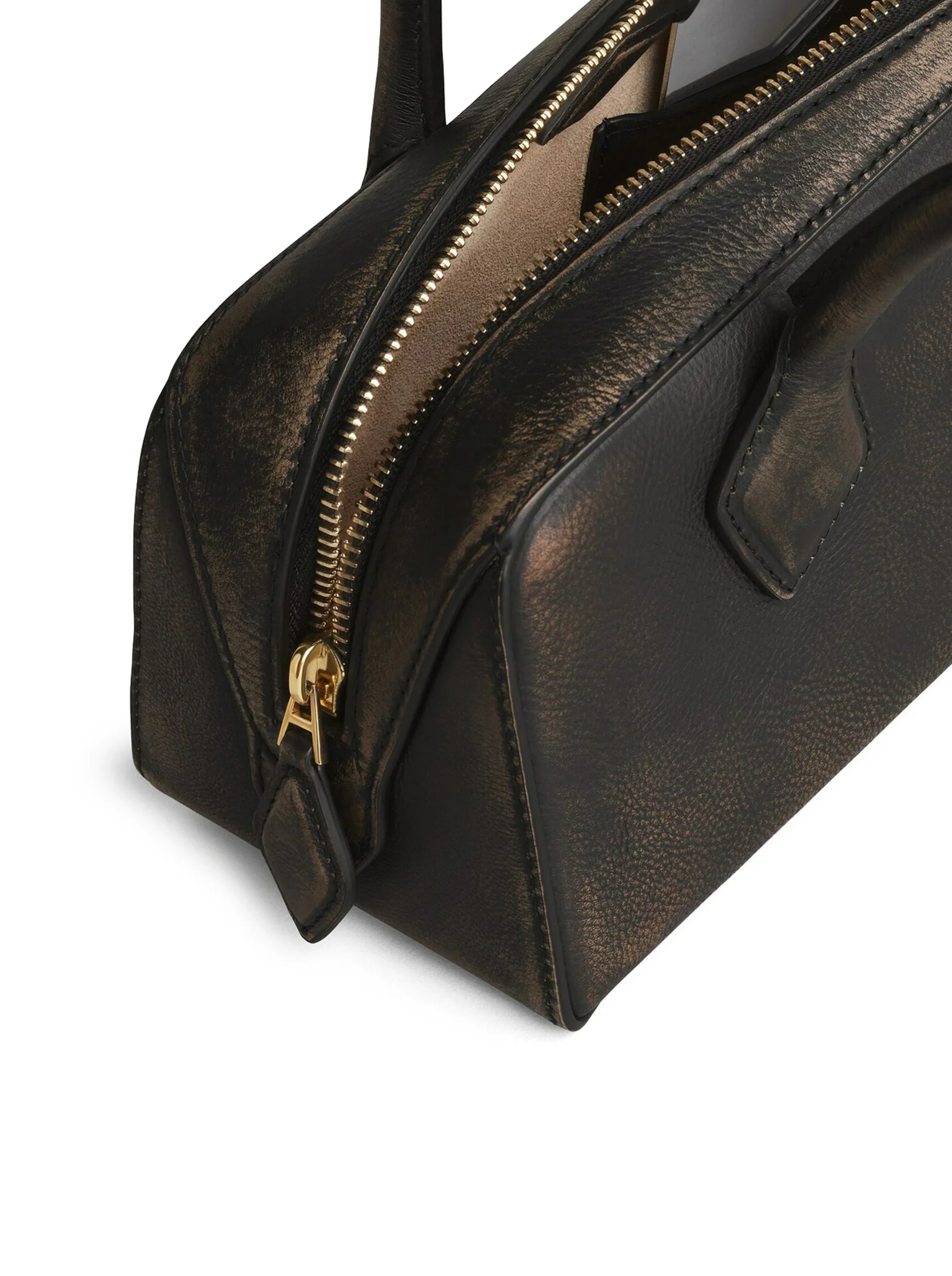 LE TECKEL MEDIUM BAG IN AGED LEATHER - Image 5