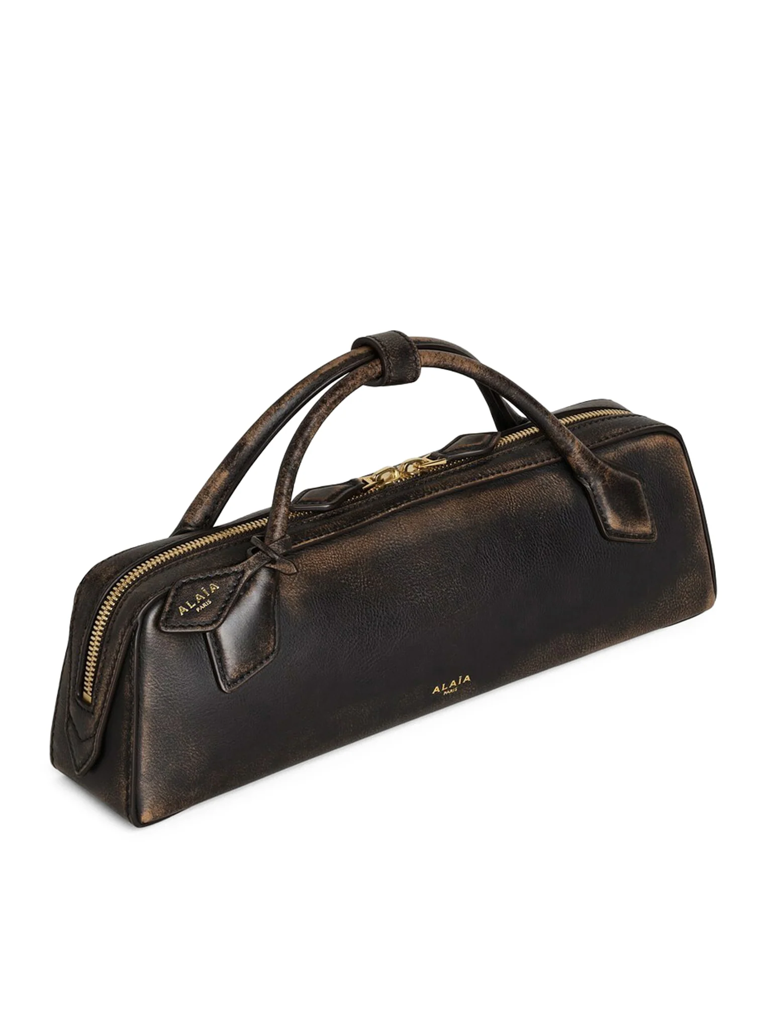 LE TECKEL POUCH IN AGED LEATHER - Image 3