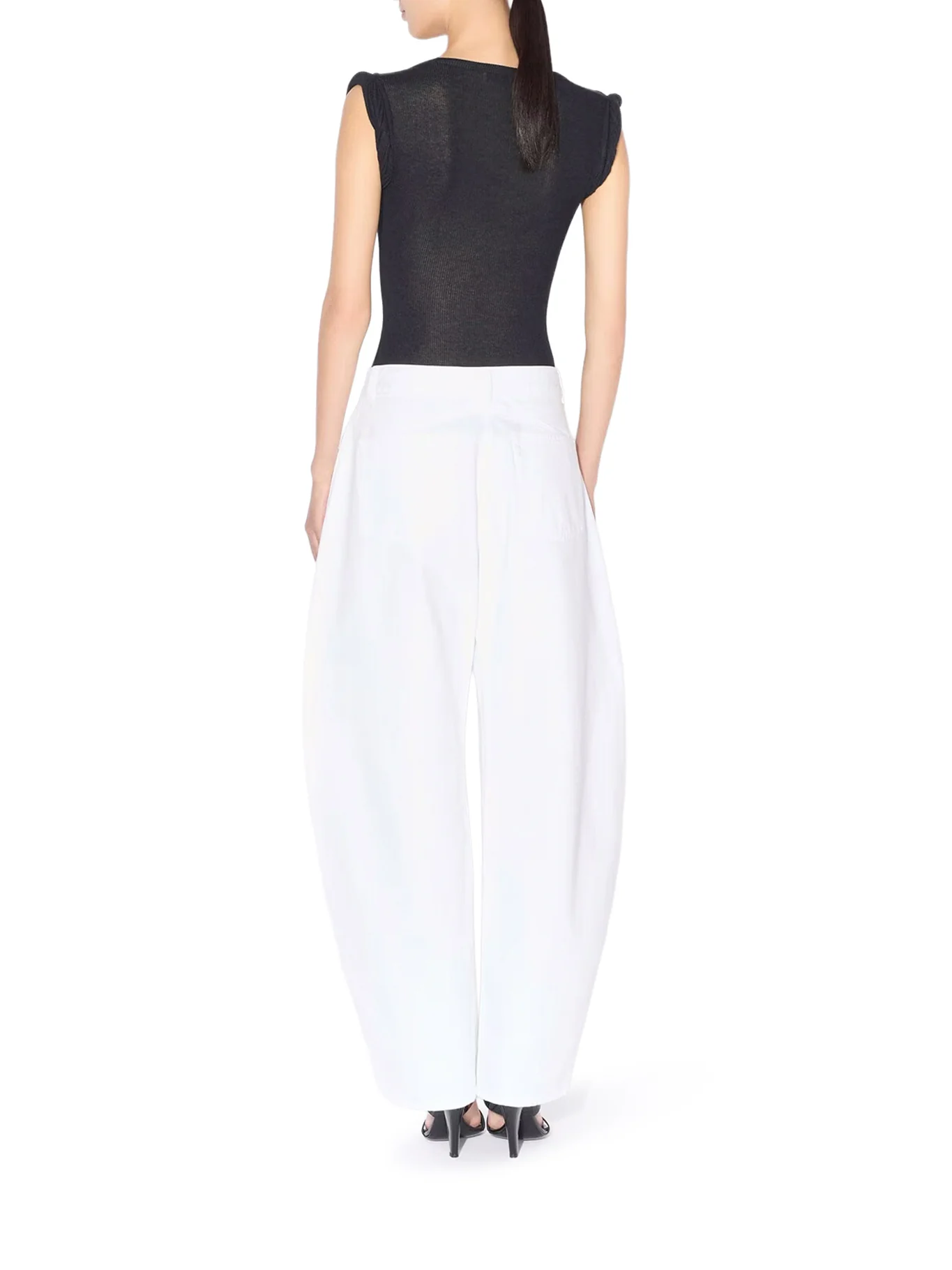 LOW-WAISTED ROUNDED JEANS - Image 3