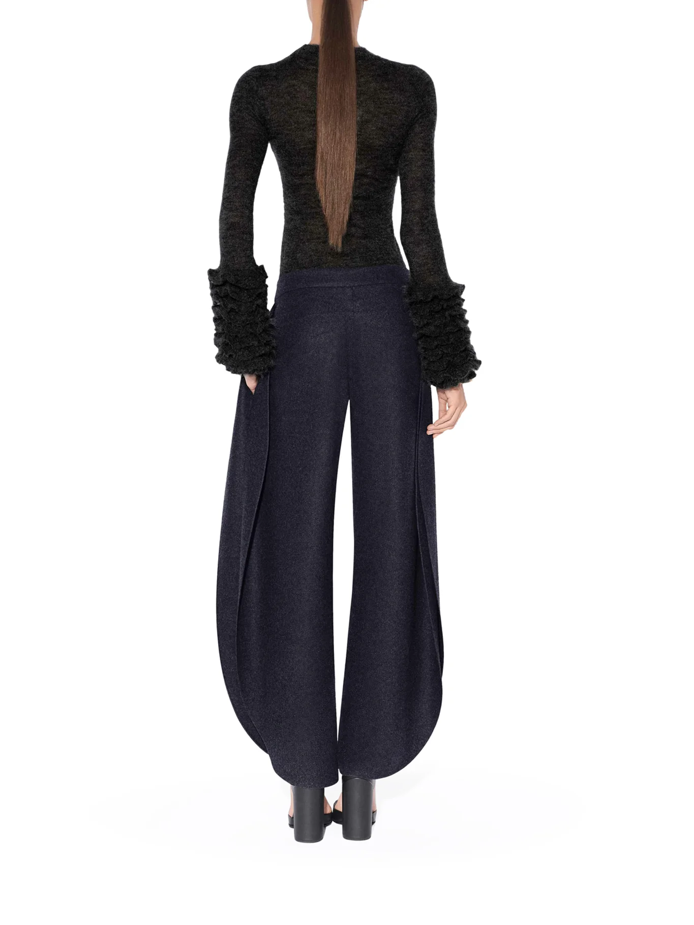 MOHAIR PULLOVER WITH RUFFLES - Image 3