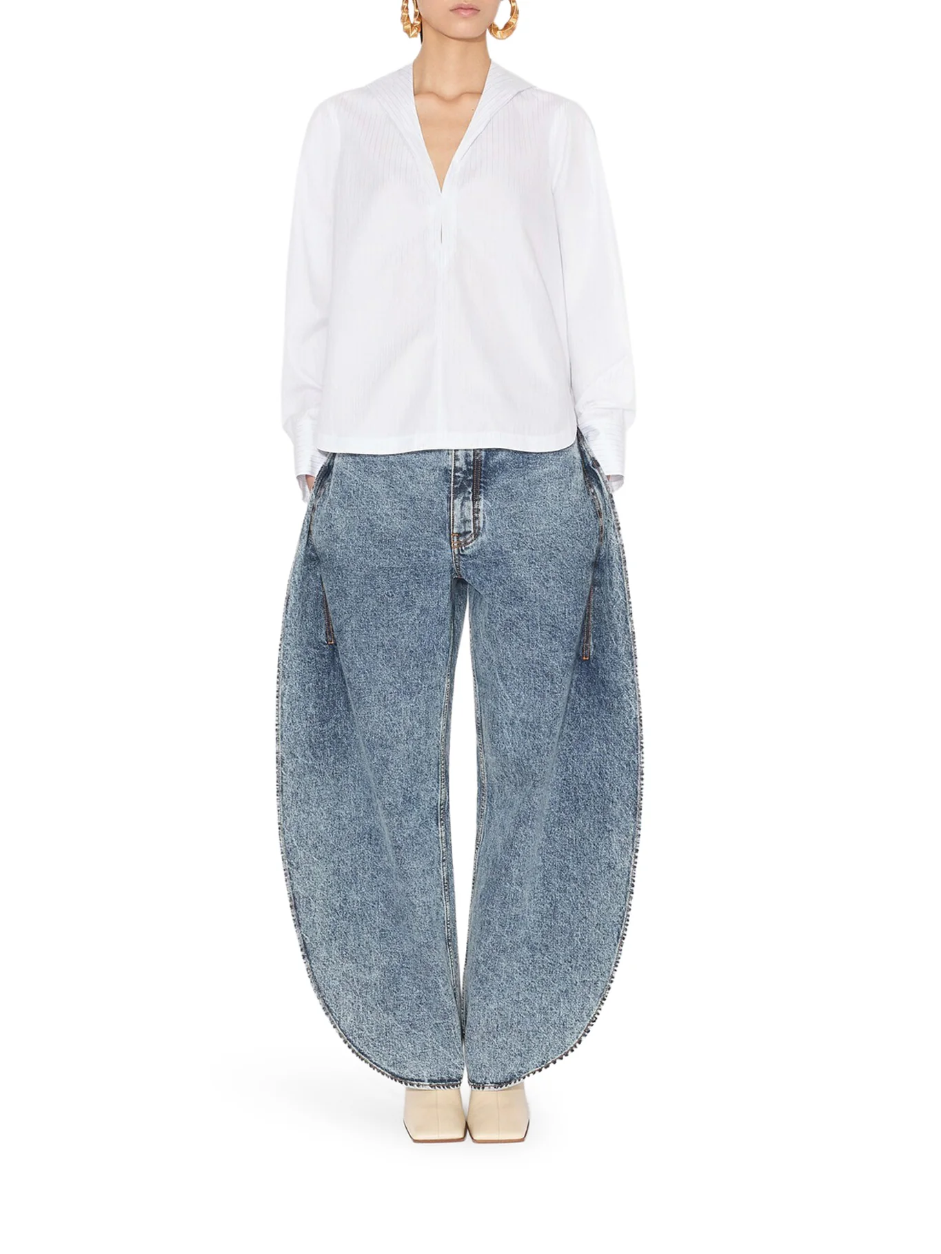 POPLIN HOODED SHIRT - Image 2