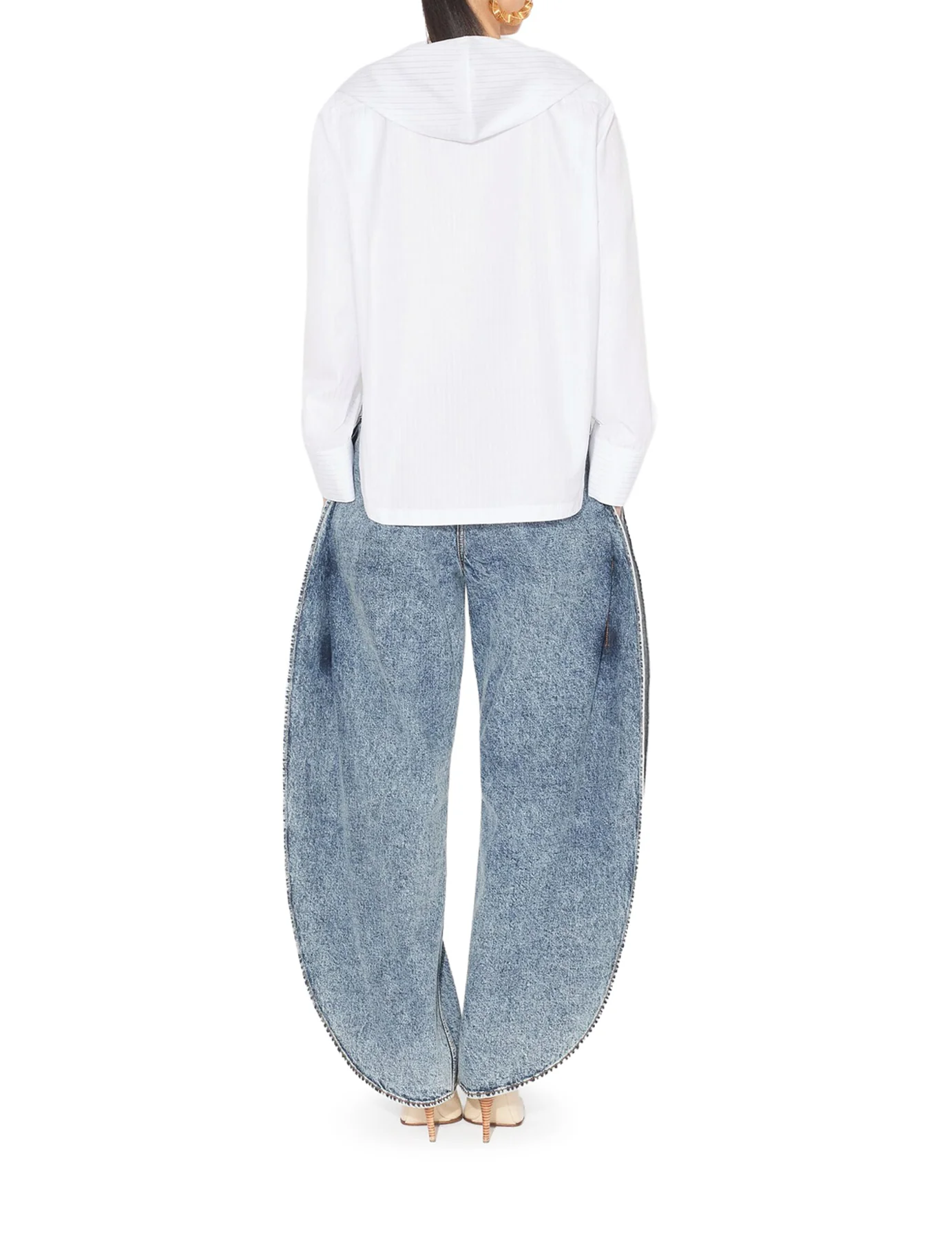 POPLIN HOODED SHIRT - Image 3