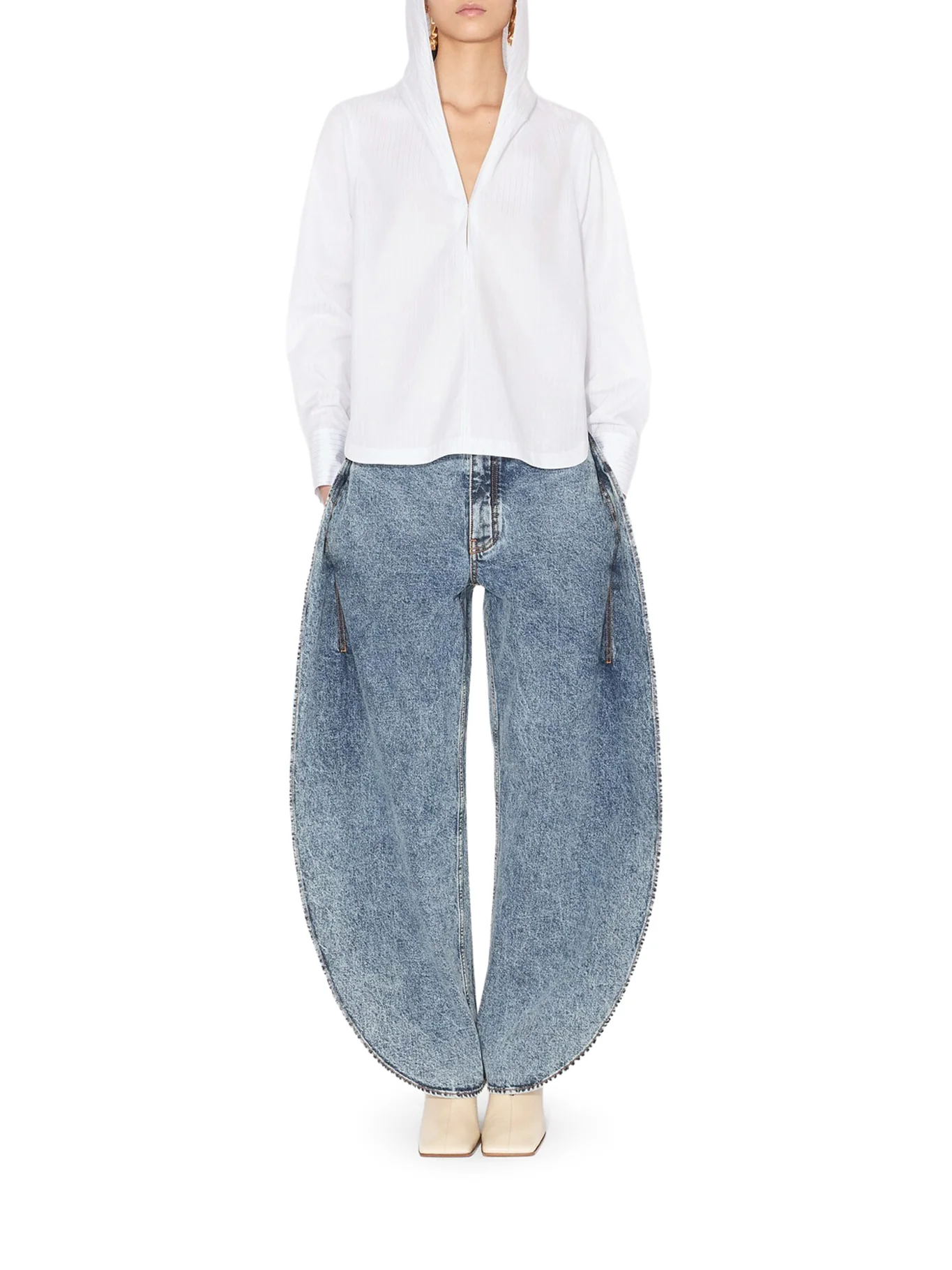 POPLIN HOODED SHIRT - Image 4