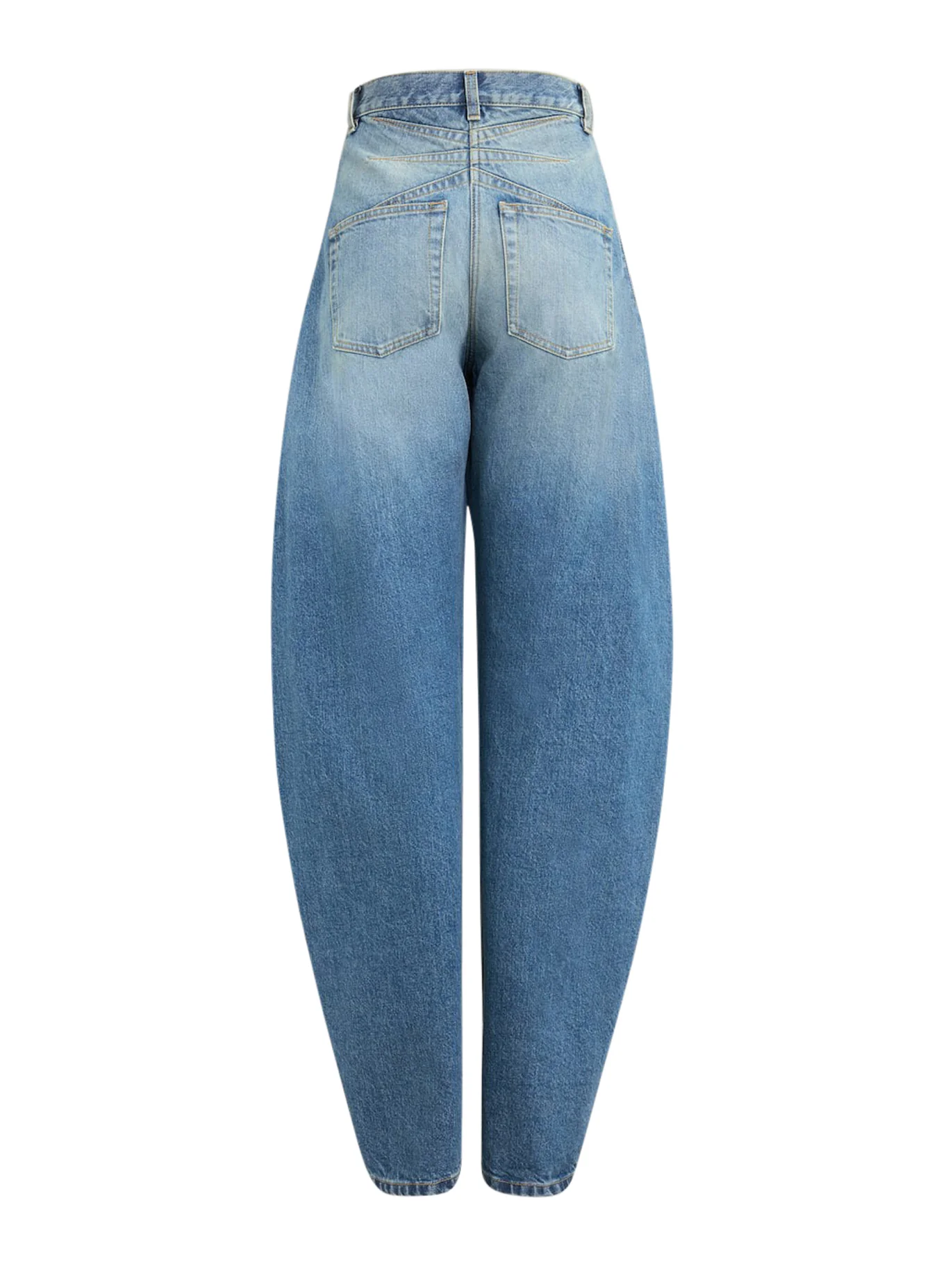 ROUND JEANS IN DÉLAVÉ DENIM - Image 5