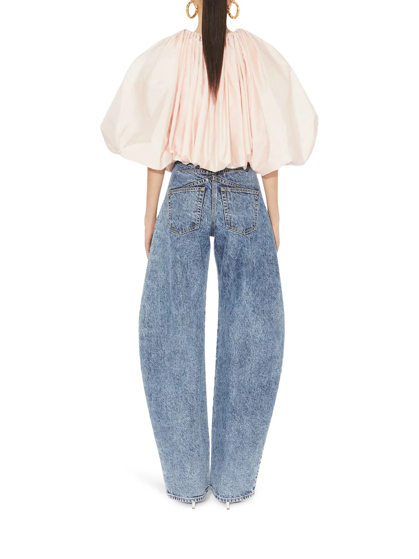 ROUNDED JEANS IN SNOW DENIM - Image 3