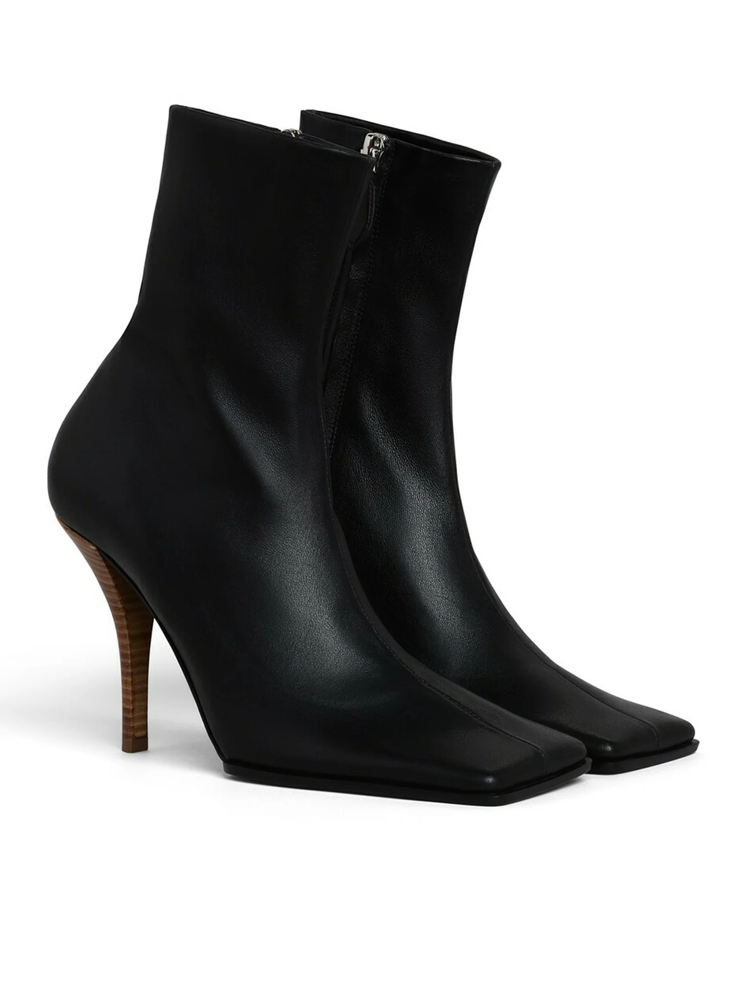 SQUARE LEATHER BOOTS - Image 2