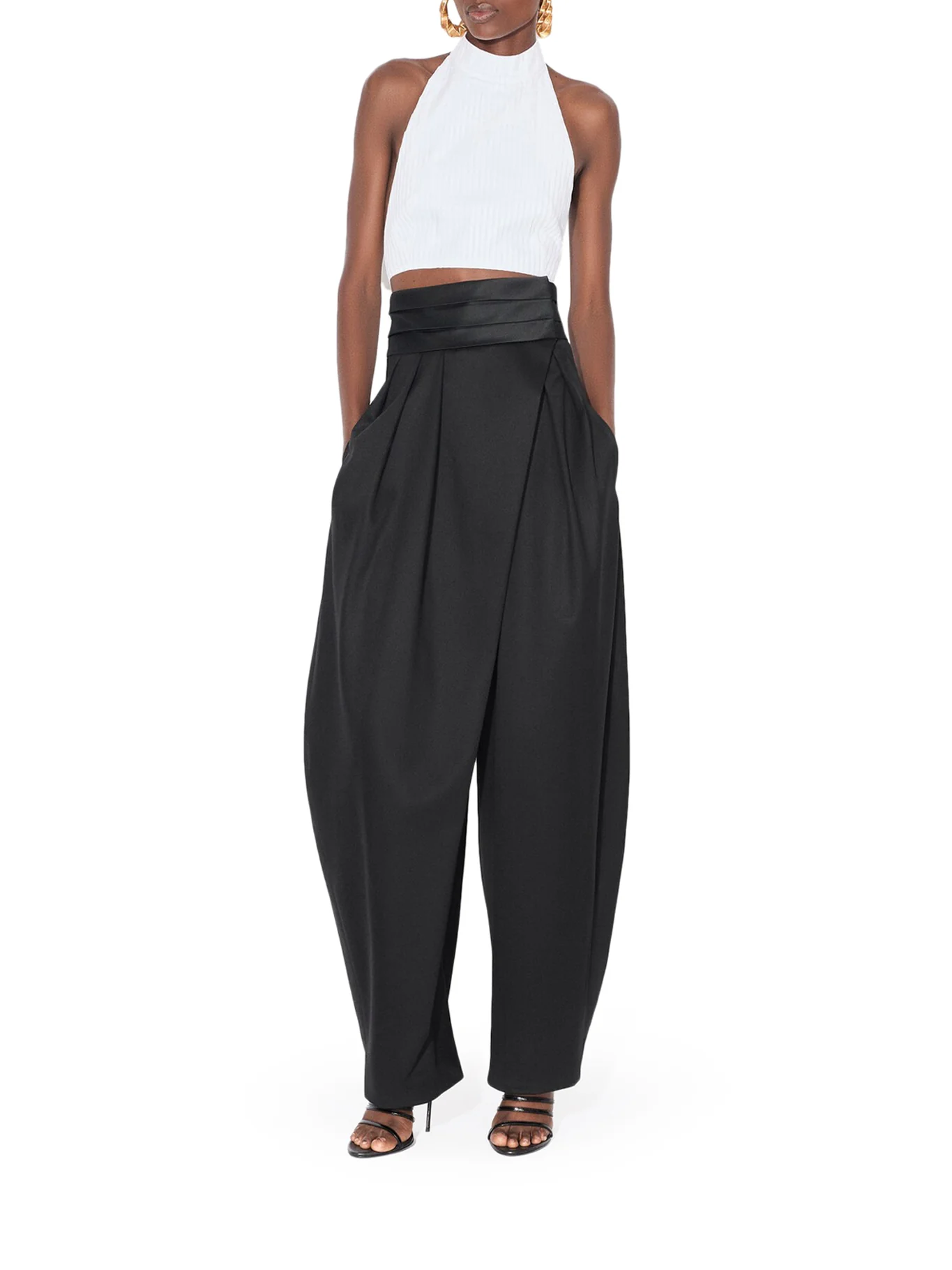 TOP WITH COTTON POPLIN PLASTRON - Image 2