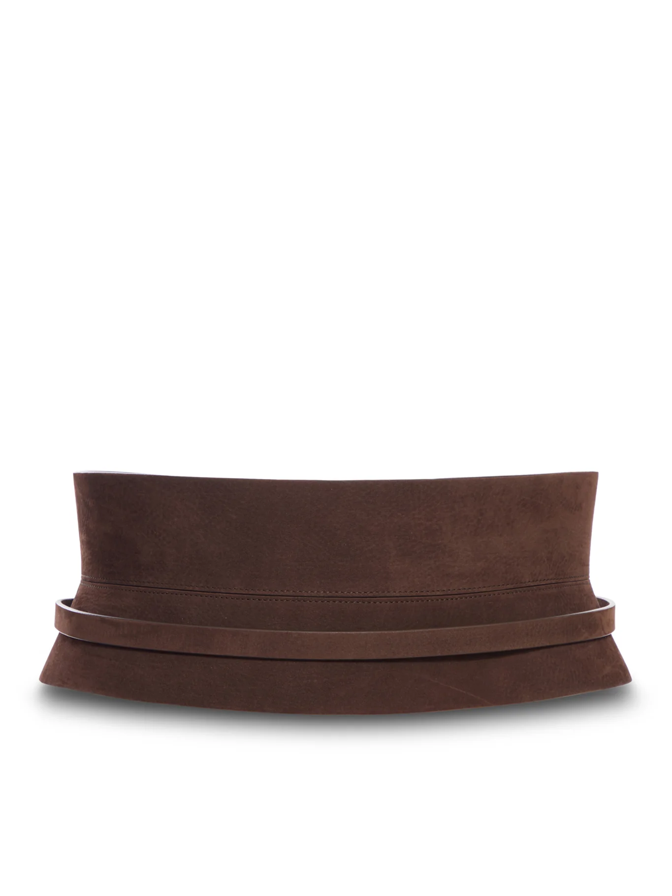 WIDE PANEL LEATHER BELT - Image 3