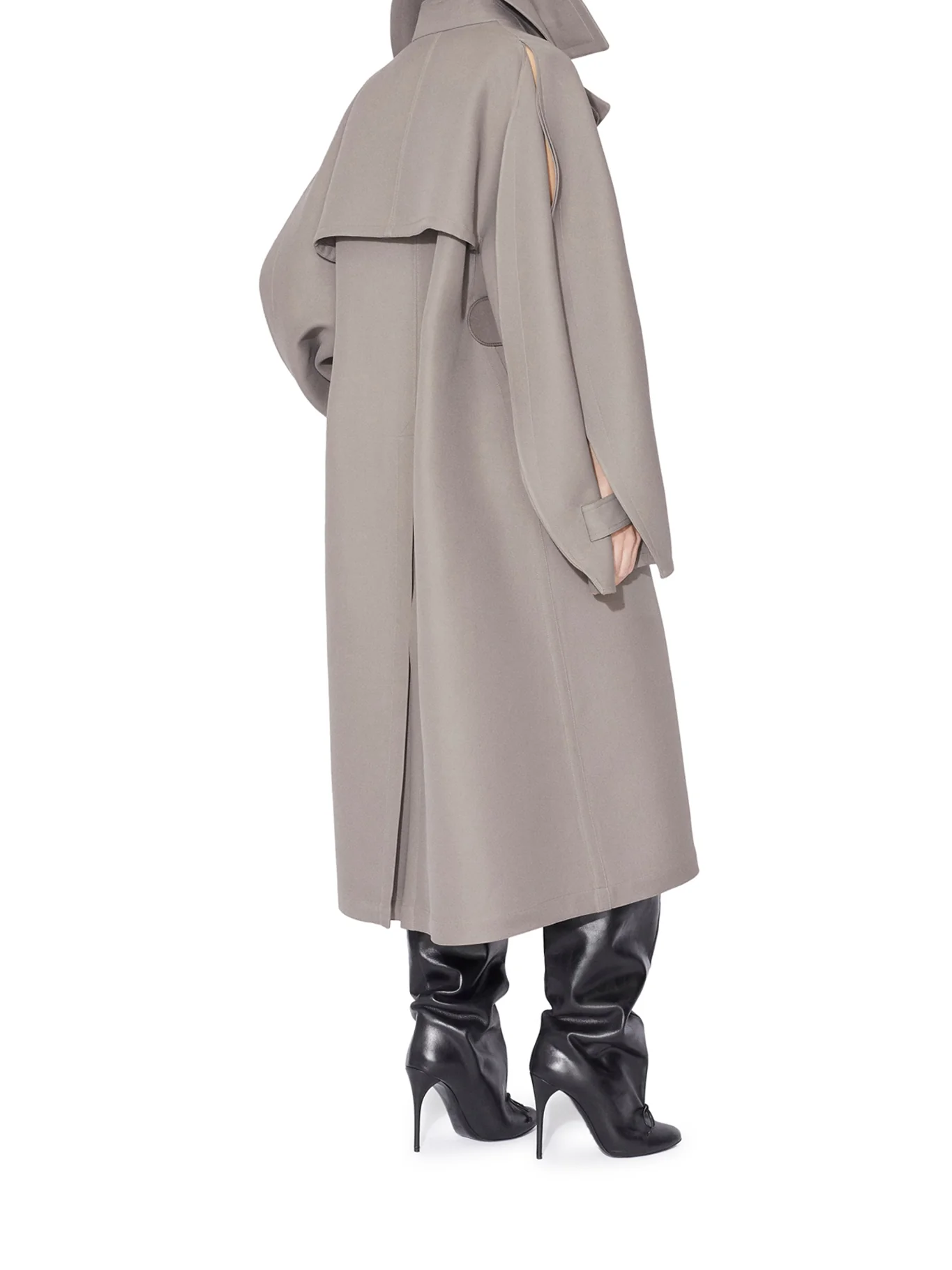 WOOL AND VISCOSE TRENCH - Image 4