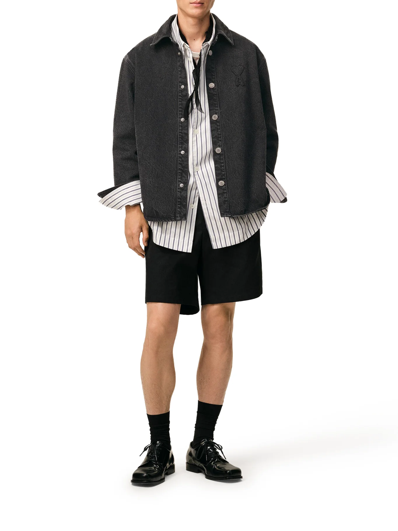 AMI DE COEUR COTTON KNIT SHIRT JACKET - Image 2