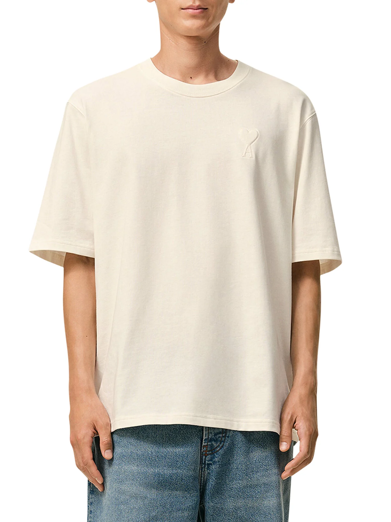 AMI DE COEUR EMBOSSED COTTON T-SHIRT - Image 2
