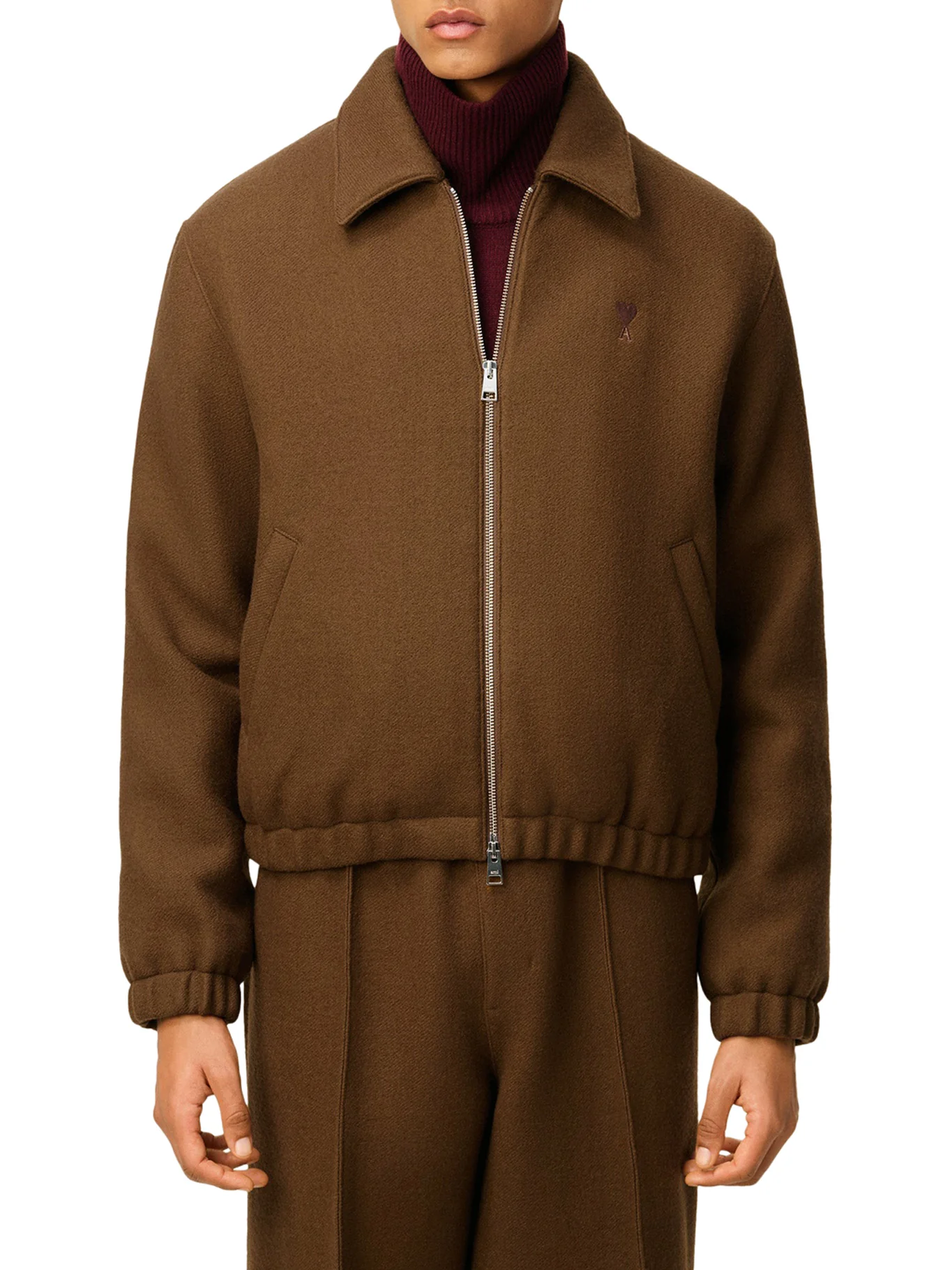 AMI DE COEUR WOOL ZIP-UP JACKET - Image 3