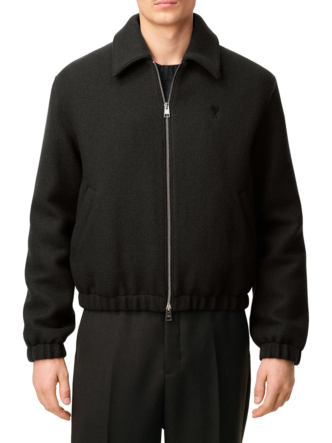 AMI DE COEUR WOOL ZIP-UP JACKET - Image 3