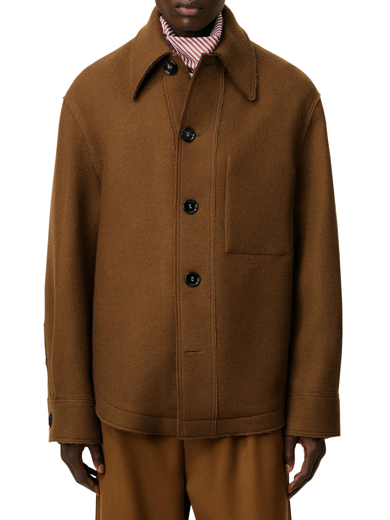 WOOL GABARDINE OVERSHIRT - Image 3