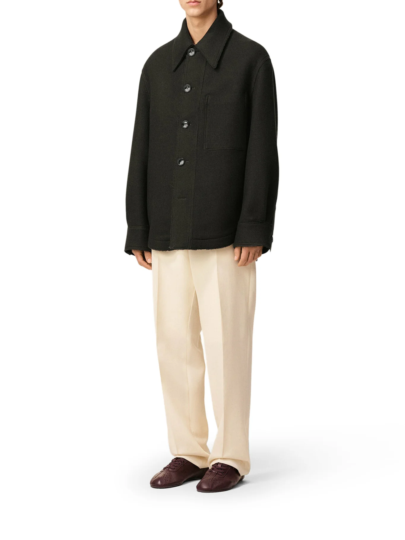 WOOL GABARDINE OVERSHIRT - Image 2