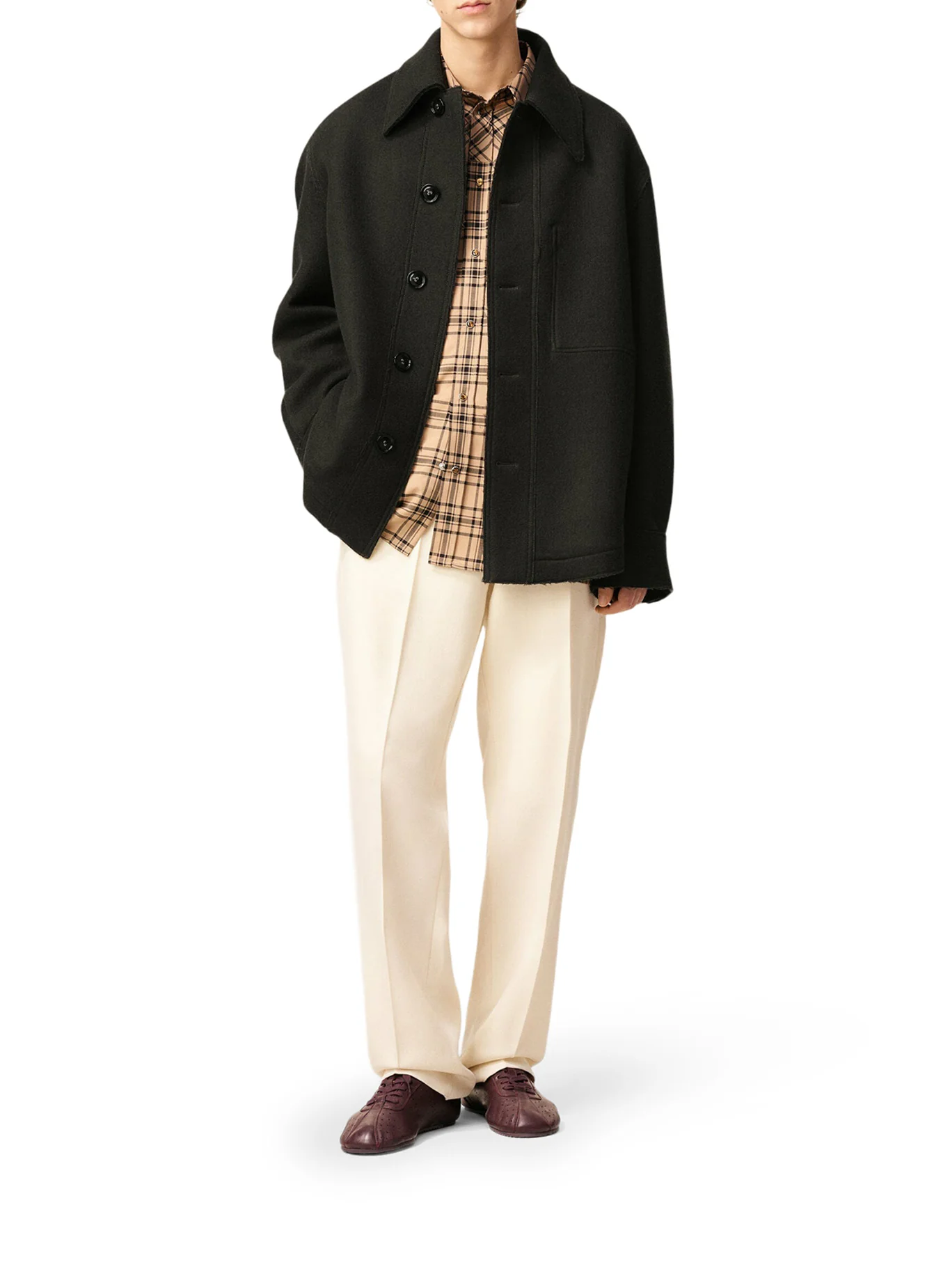 WOOL GABARDINE OVERSHIRT - Image 5
