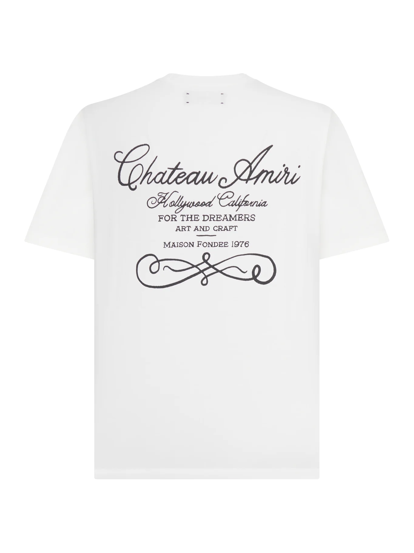 COTTON T-SHIRT WITH CHATEAU WRITING - Image 2