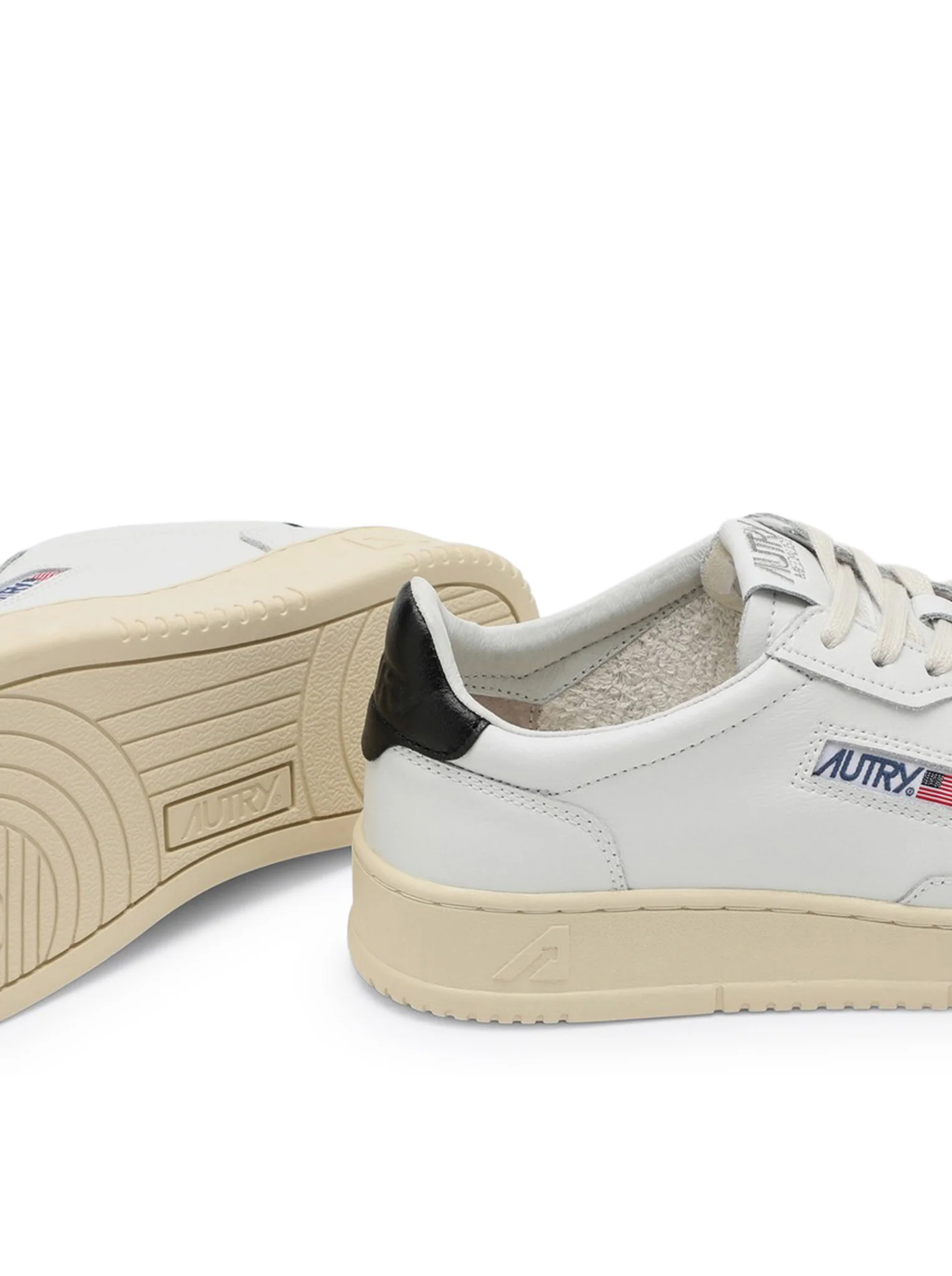 MEDALIST LOW SNEAKERS IN BLACK AND WHITE LEATHER - Image 5