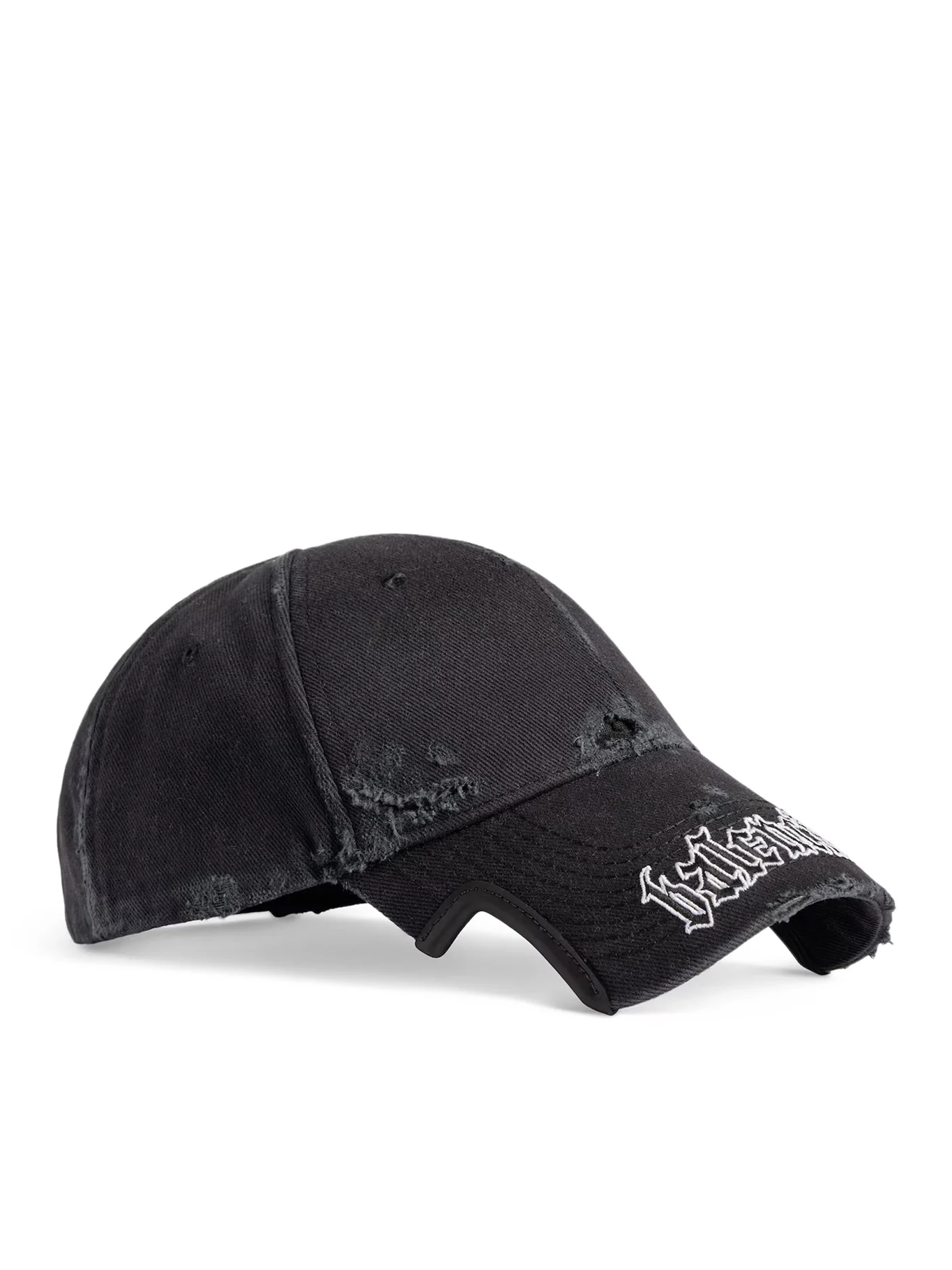 BLACKLETTER SCRIPT HAT IN BLACK DELAVE - Image 2