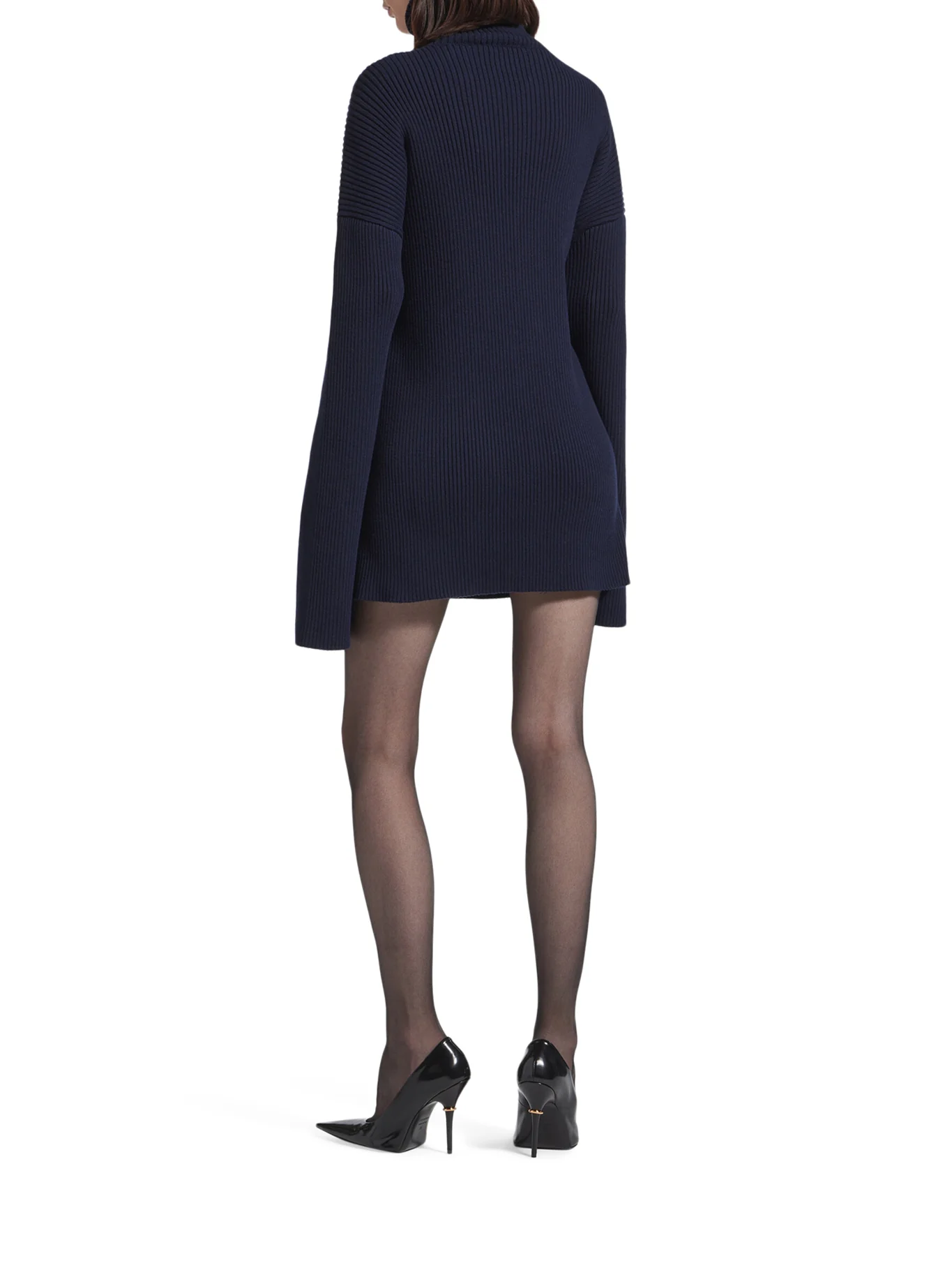 DRAPED KNIT MINI DRESS - Image 4