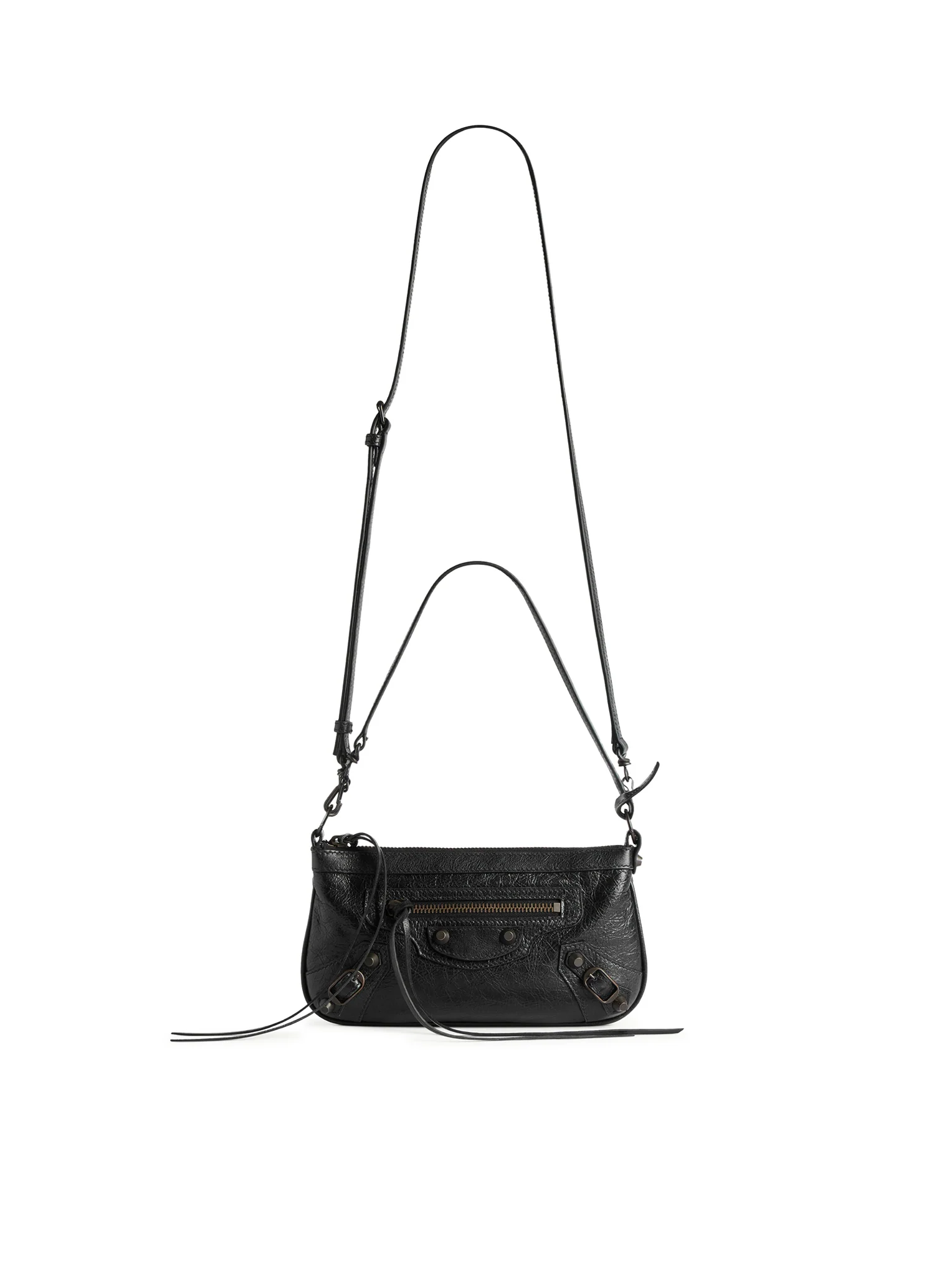 LE CITY CLUTCH WITH SHOULDER STRAP IN ARENA LAMBSKIN - Image 7