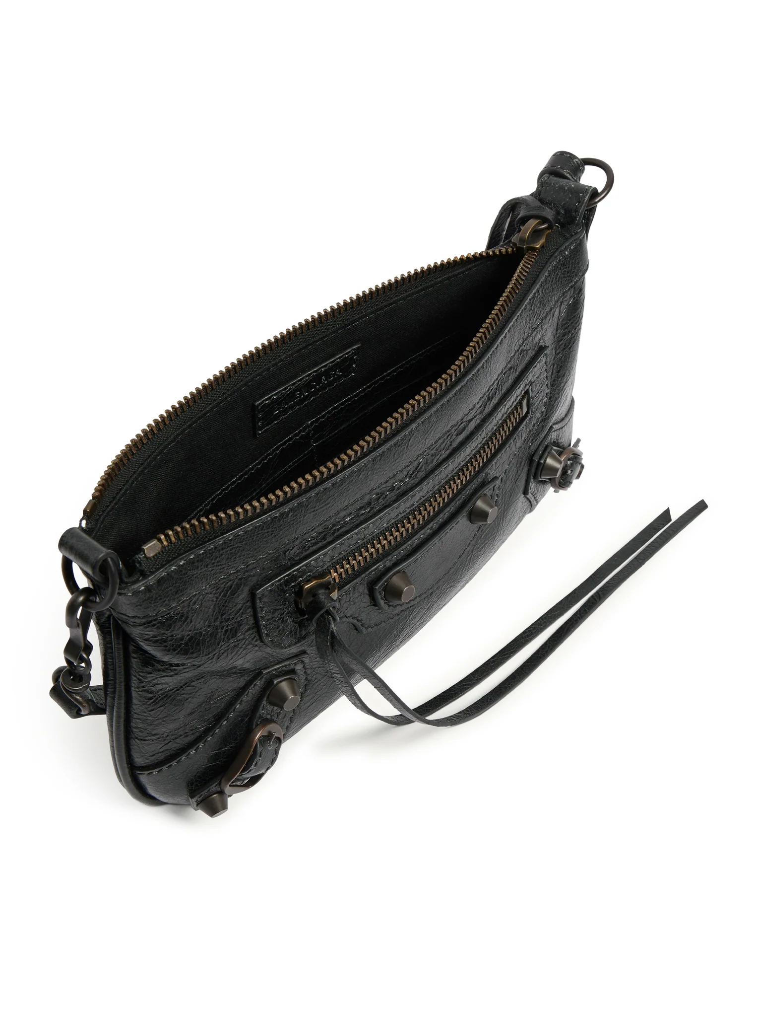 LE CITY CLUTCH WITH SHOULDER STRAP IN ARENA LAMBSKIN - Image 8