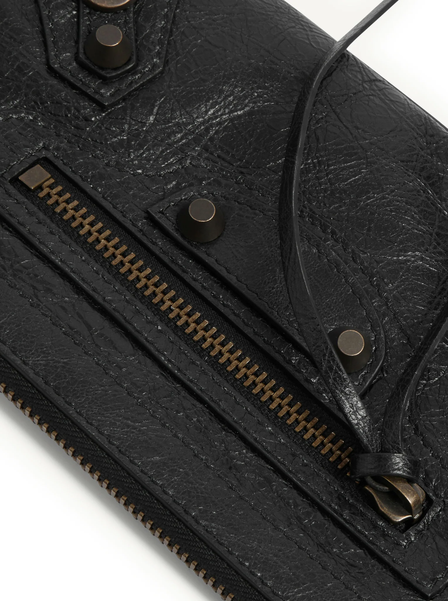 LE CITY CLUTCH WITH SHOULDER STRAP IN ARENA LAMBSKIN - Image 9