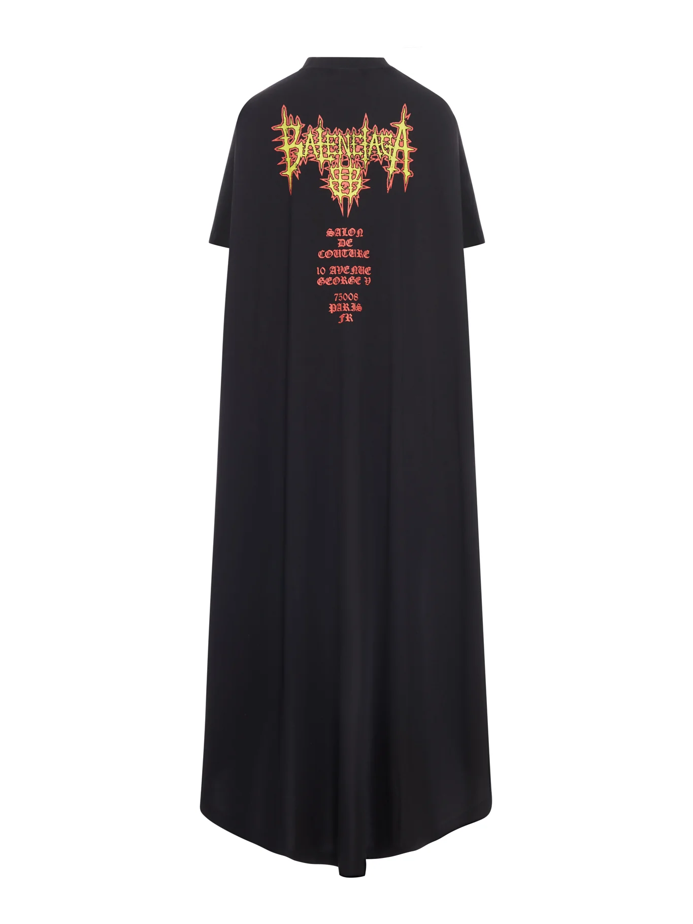 MAXI ASYMMETRIC T-SHIRT WITH FRONT PRINT - Image 2