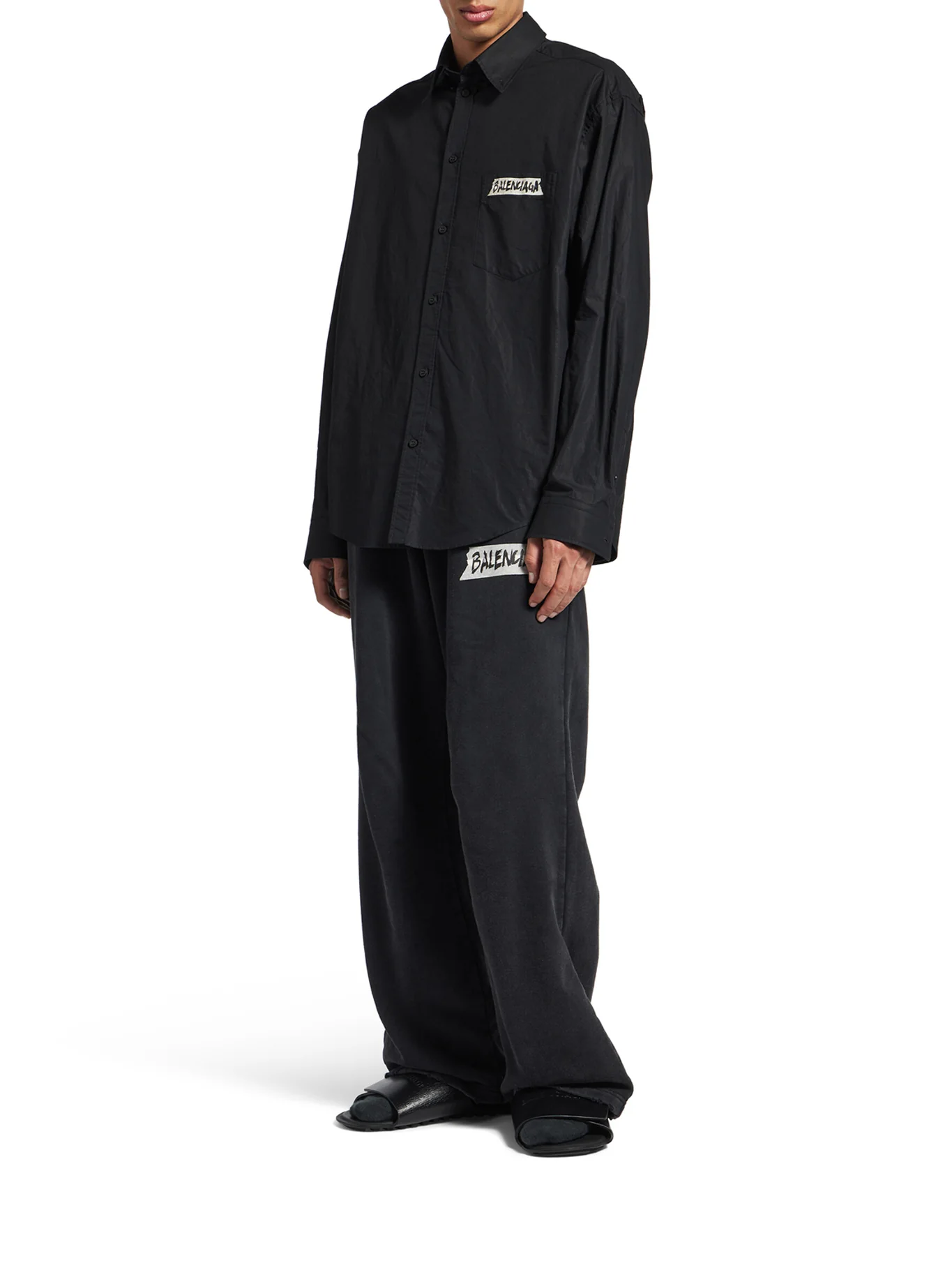 MEN`S LARGE FIT LONG-SLEEVED MASKING TAPE SHIRT - Image 2