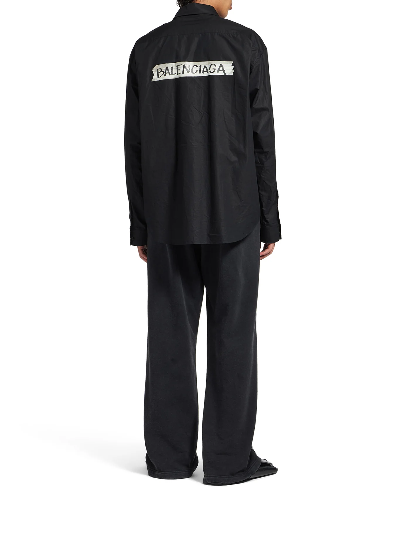 MEN`S LARGE FIT LONG-SLEEVED MASKING TAPE SHIRT - Image 4
