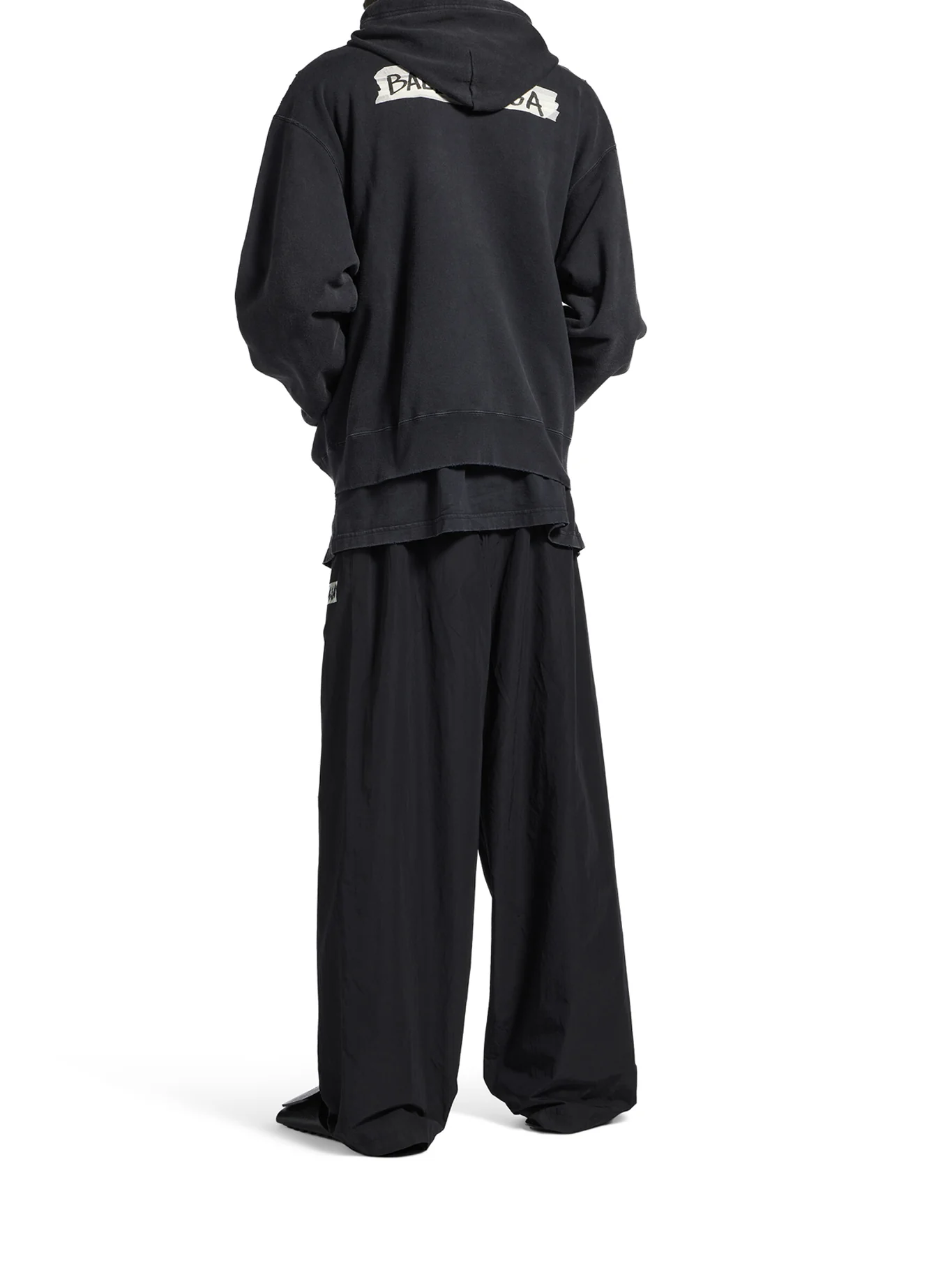 MEN`S MASKING TAPE OVERSIZED ZIP-UP HOODIE - Image 4