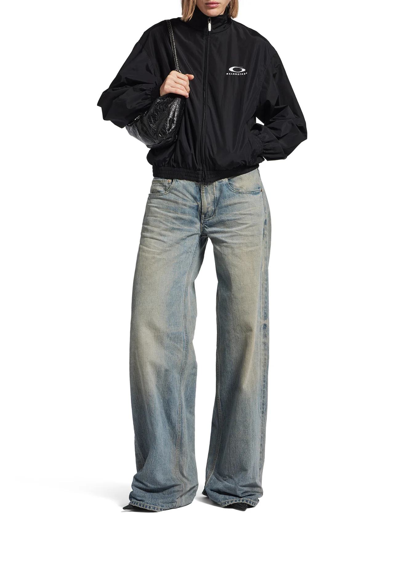 ORGANIC COTTON DENIM WIDE-LEG BAGGY TROUSERS - Image 2