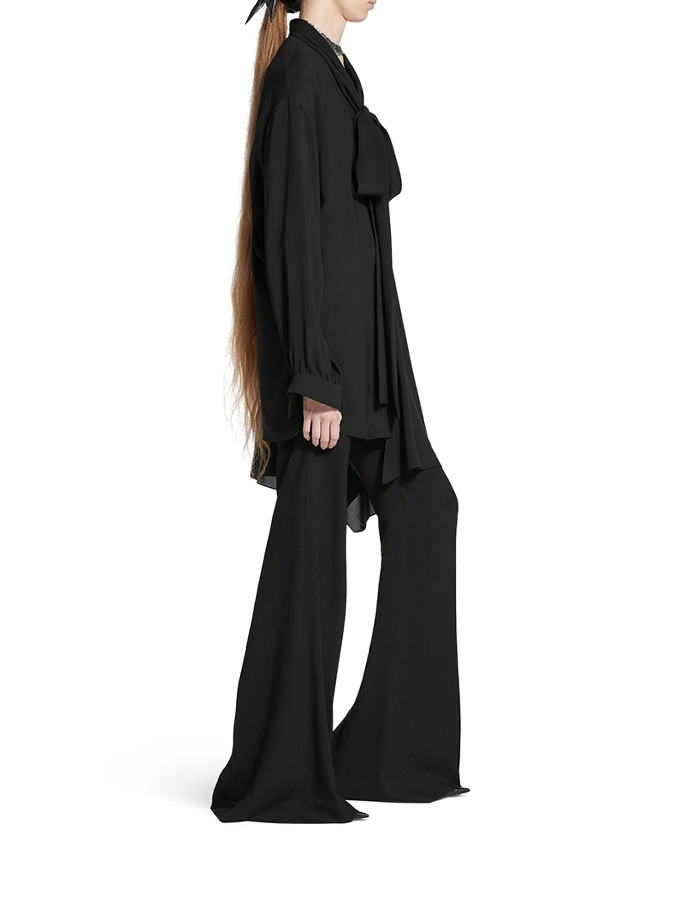 SILK BLOUSE WITH SCARF - Image 5