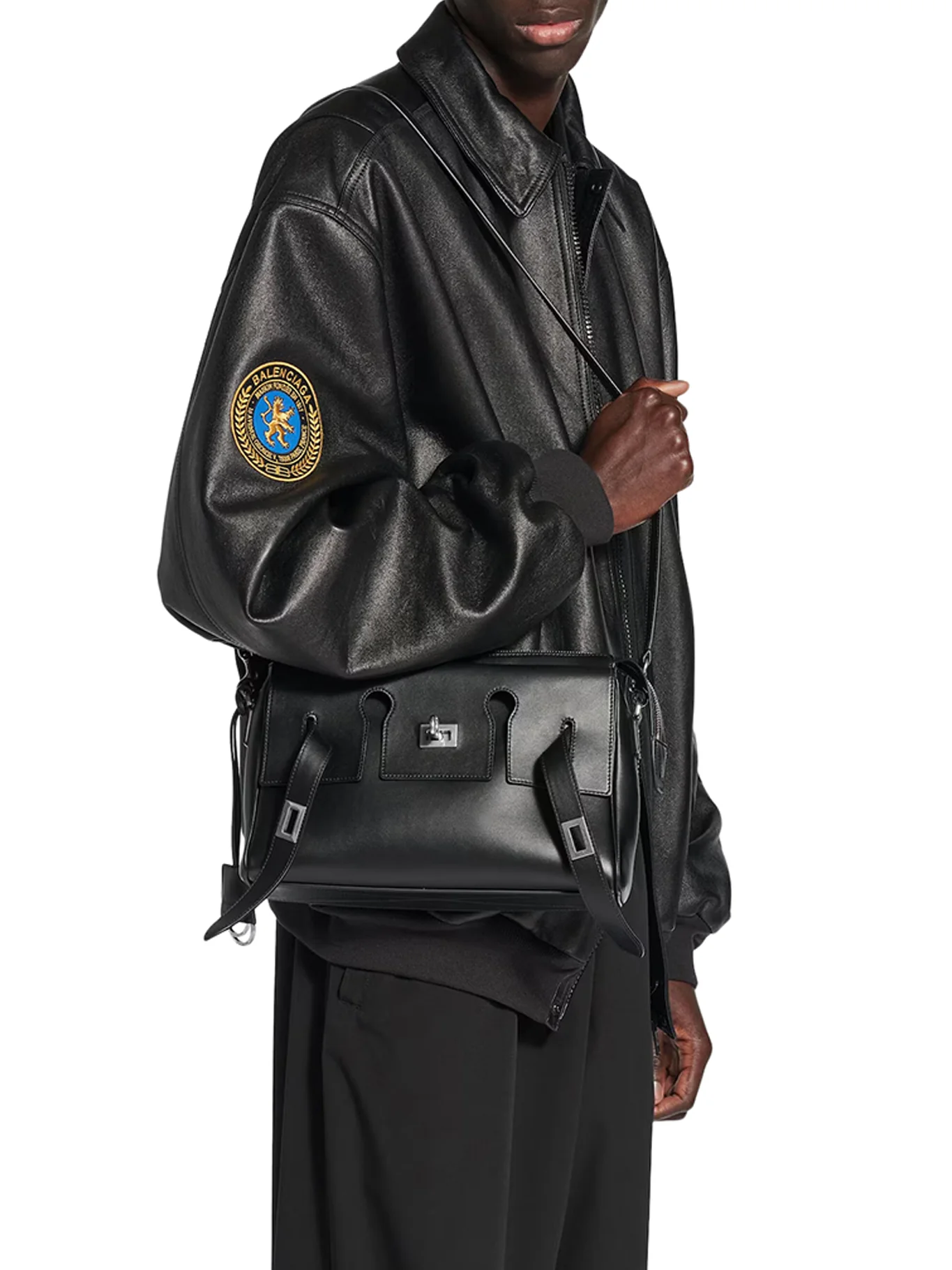SMALL BEL AIR ZIP-UP MESSENGER BAG IN SMOOTH CALFSKIN - Image 2