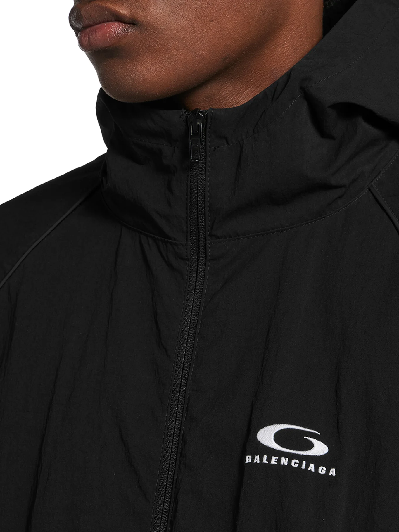 TECHNICAL FABRIC ZIP-UP JACKET - Image 5