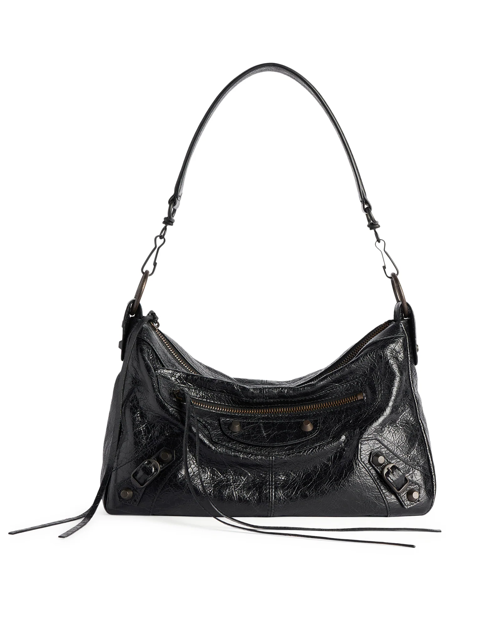 THE CITY SMALL MOTORCYCLE IN BLACK ARENA LAMBSKIN - Image 7