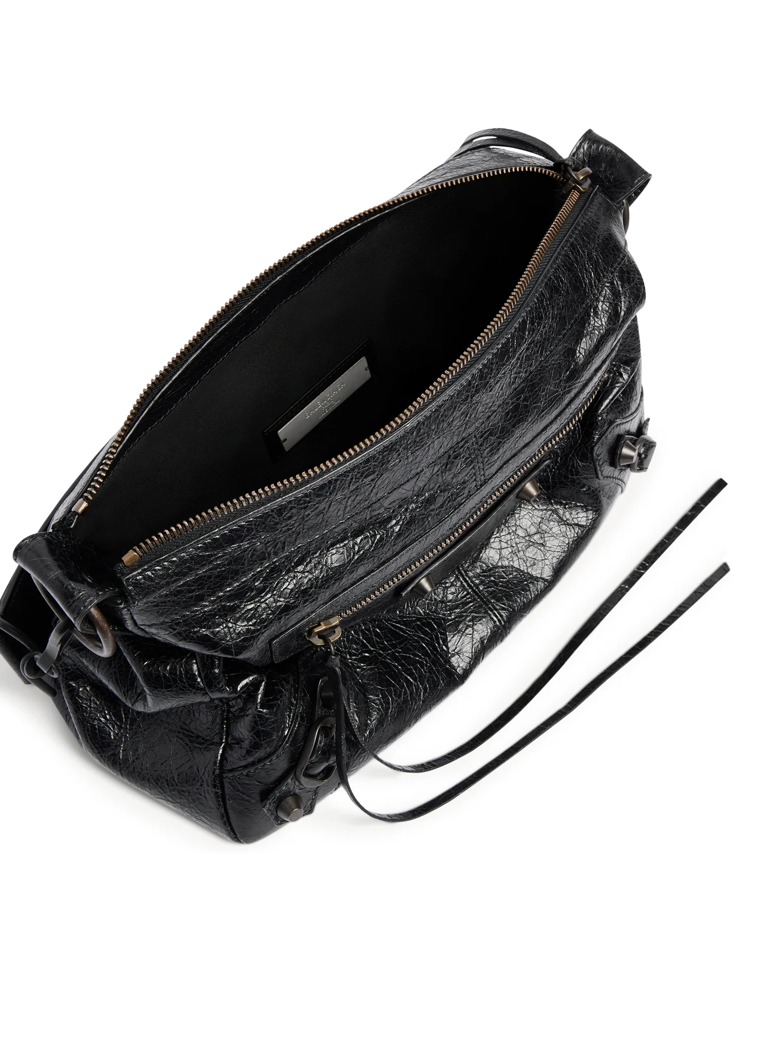 THE CITY SMALL MOTORCYCLE IN BLACK ARENA LAMBSKIN - Image 8