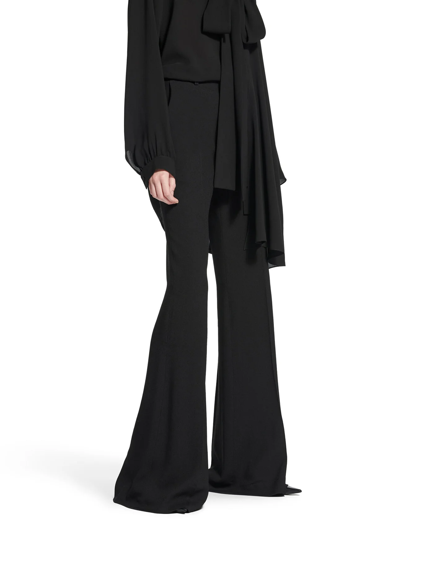 FLARED TROUSERS IN FLUID VISCOSE - Image 5