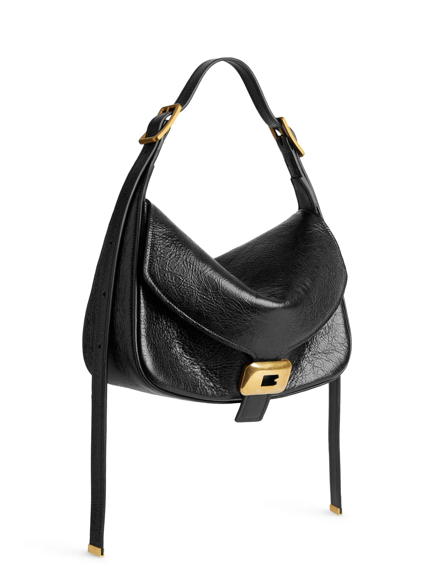 WOMEN`S MEDIUM CLICK SHOULDER BAG IN BLACK - Image 5