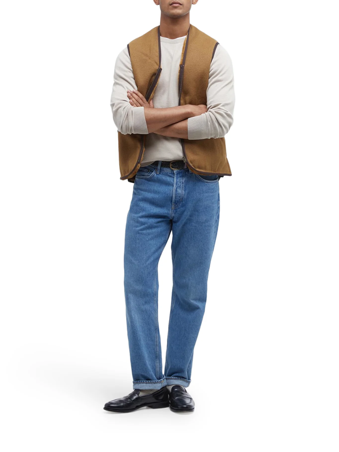 REVERSIBLE FLEECE VEST WITH ZIP - Image 2