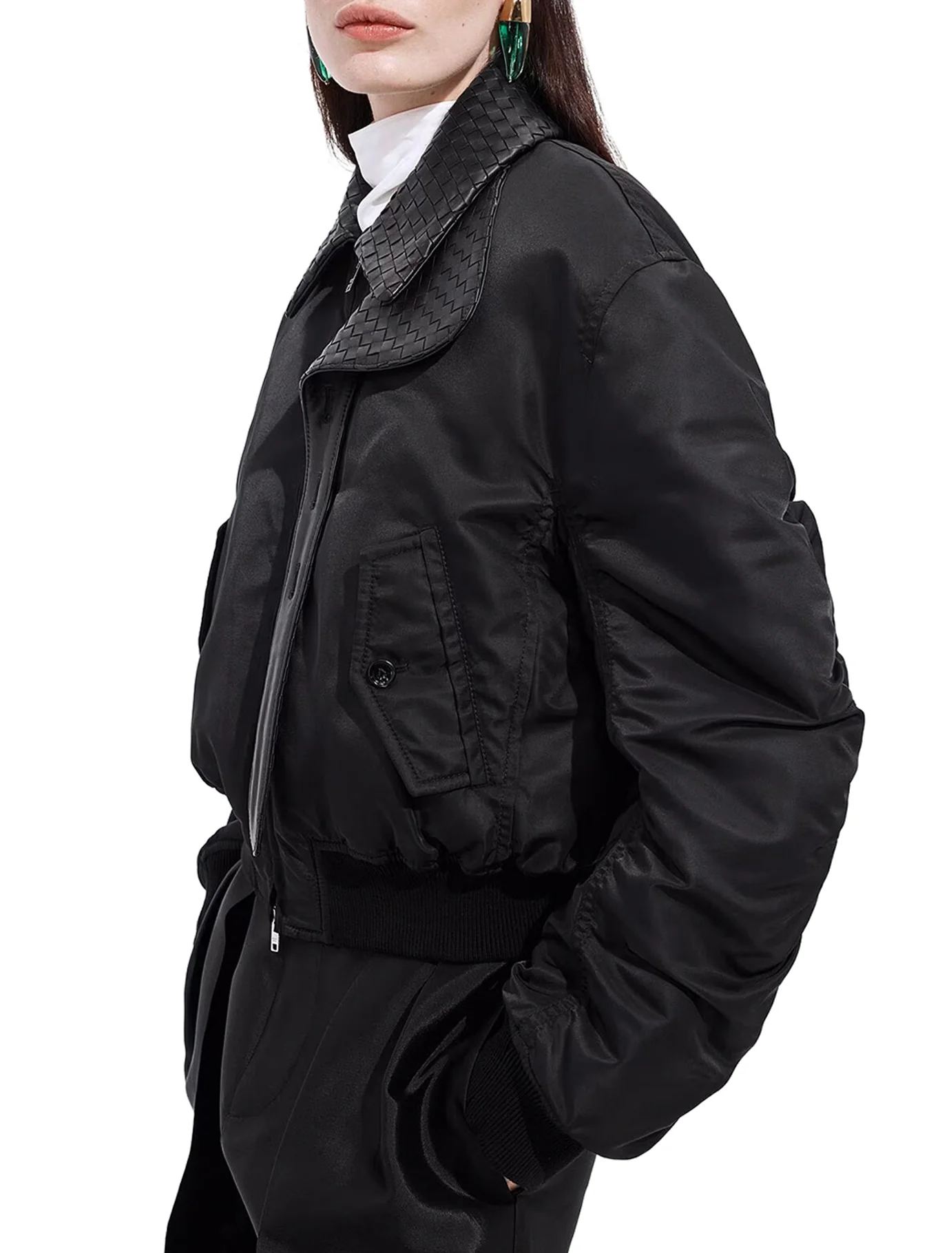 PADDED NYLON BOMBER - Image 4