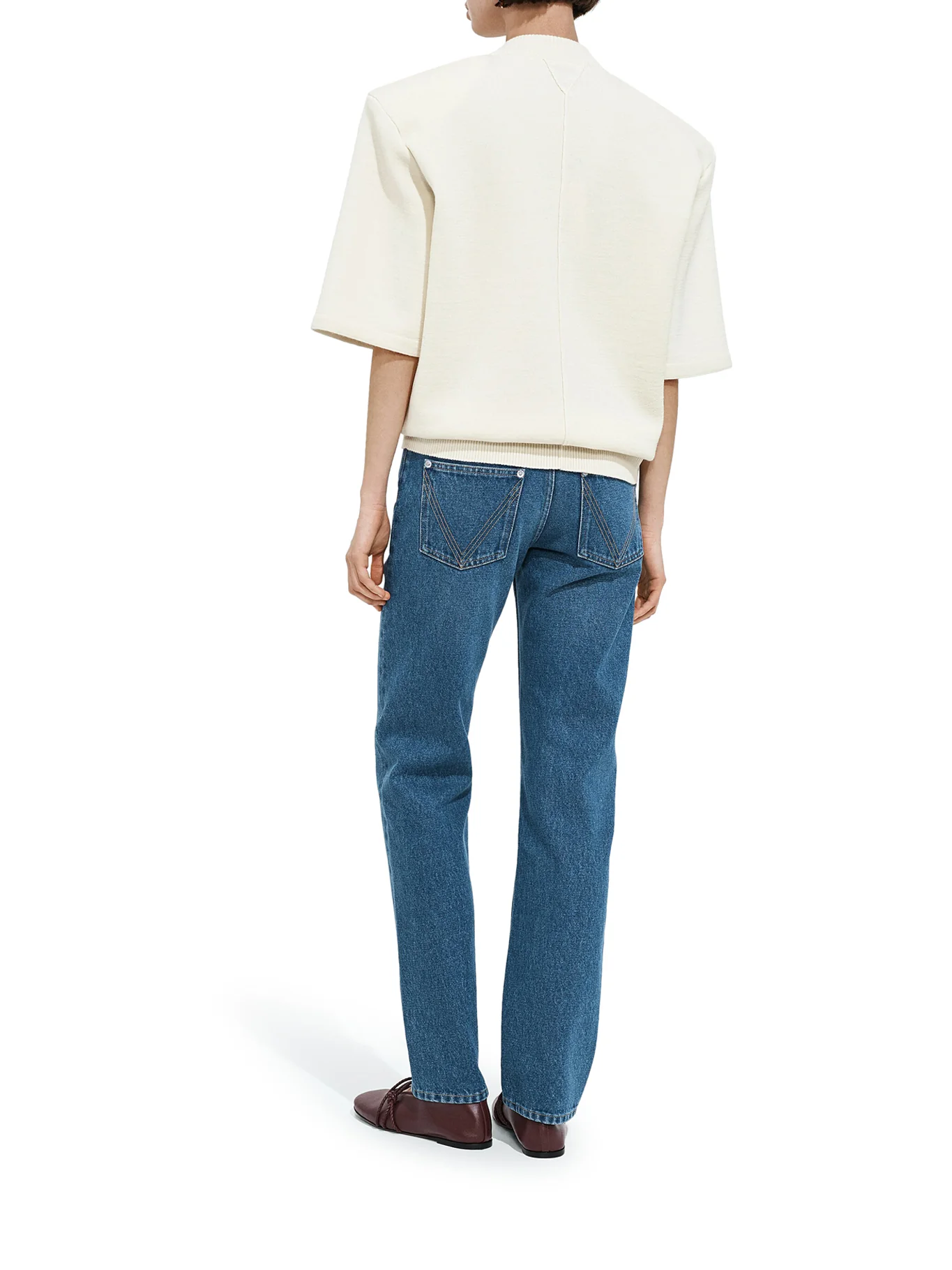 STRAIGHT LEG MEDIUM WASH JEANS - Image 3