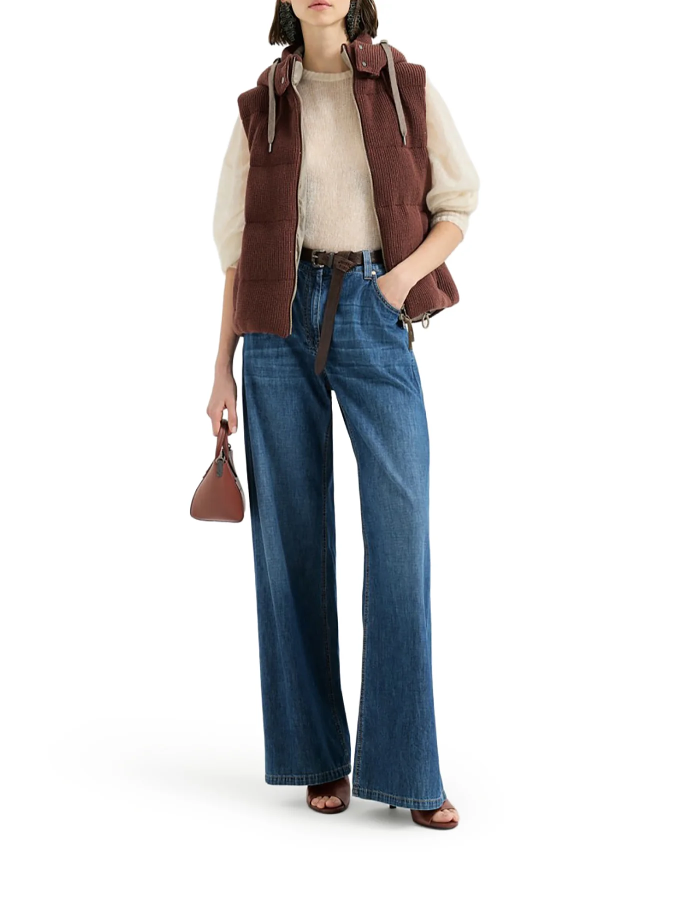 BAGGY LIGHTWEIGHT DENIM TROUSERS WITH FURNITURE - Image 2