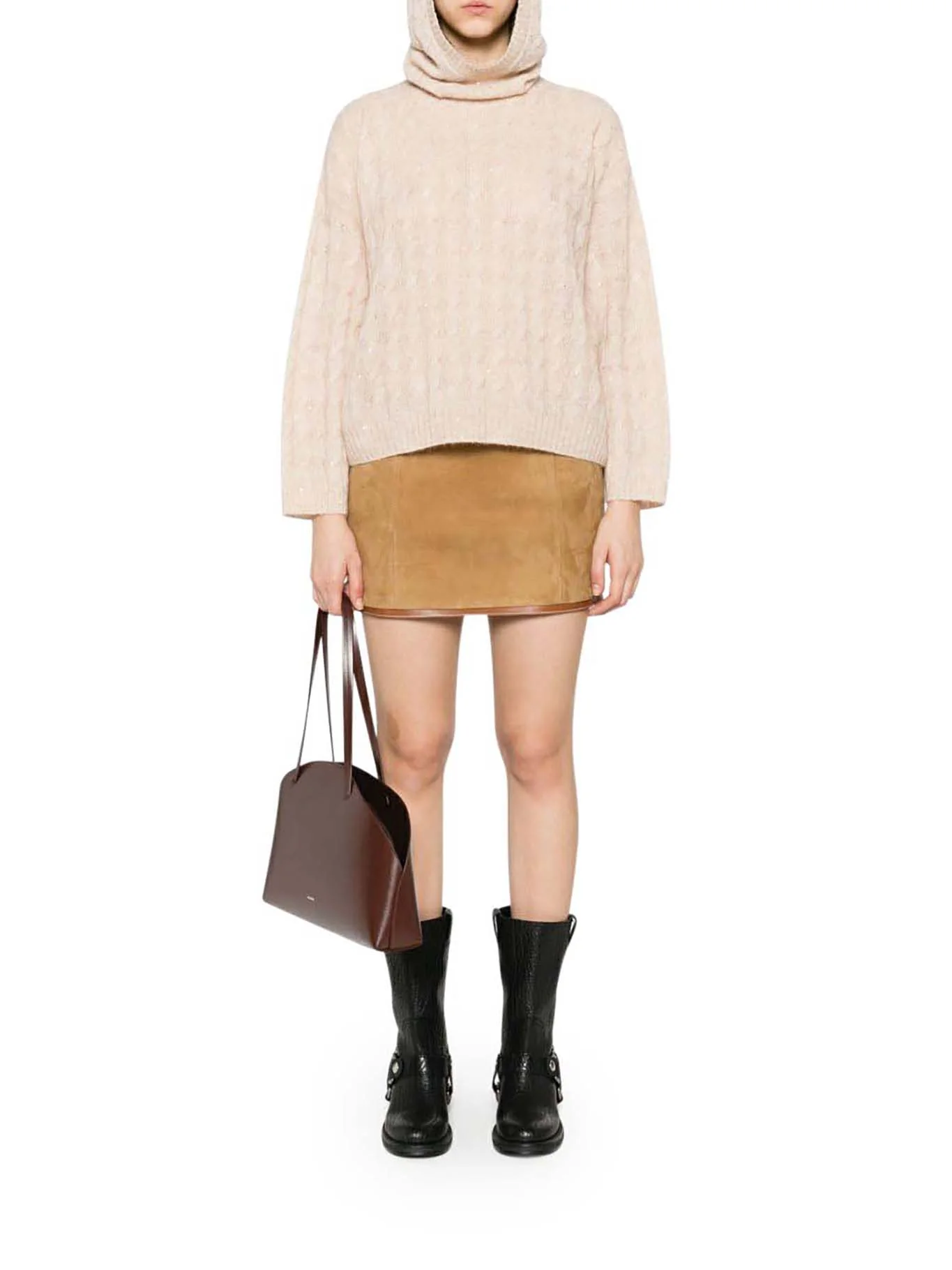 CASHMERE BLEND HOODED SWEATER - Image 2